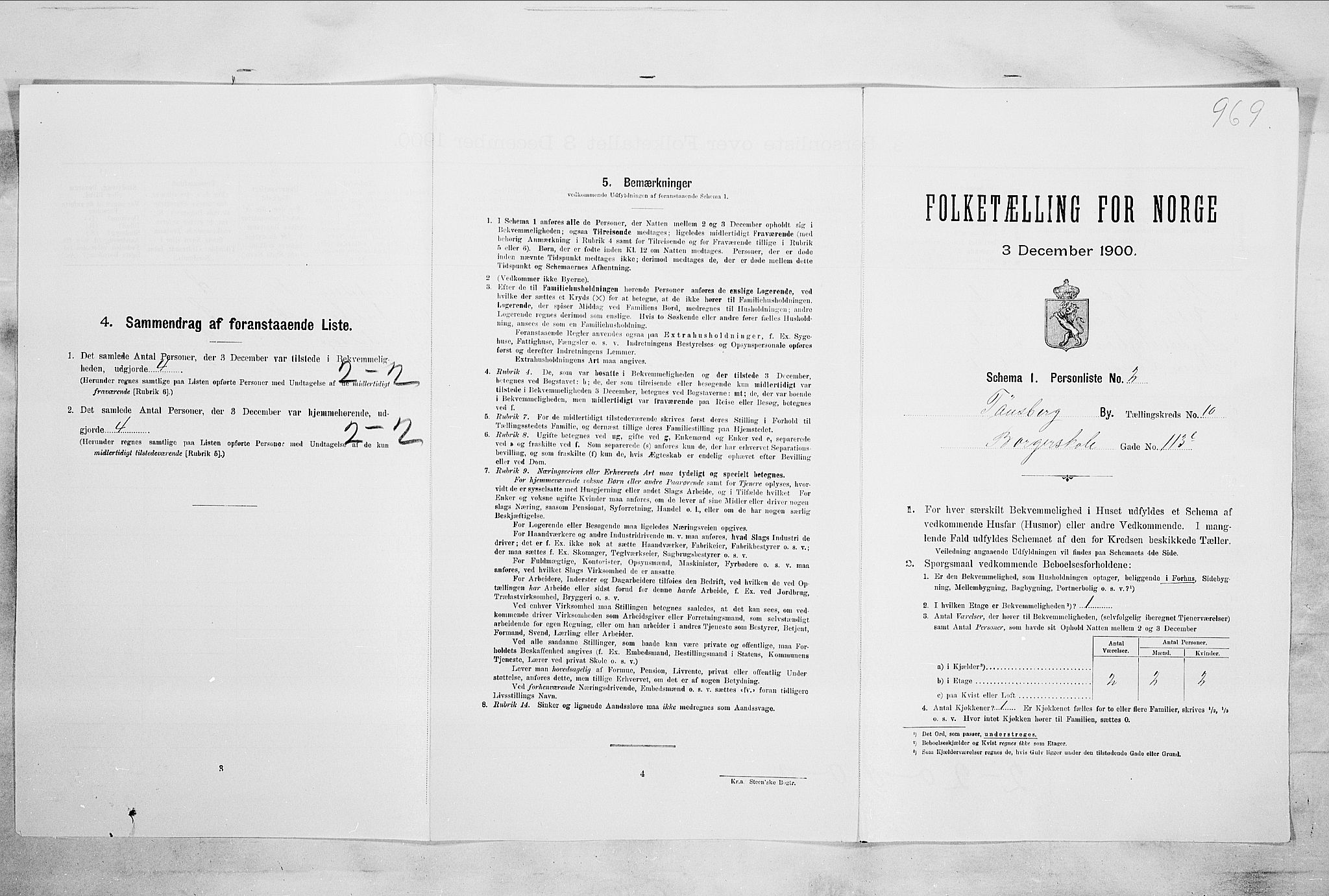 RA, Folketelling 1900 for 0705 Tønsberg kjøpstad, 1900, s. 1355