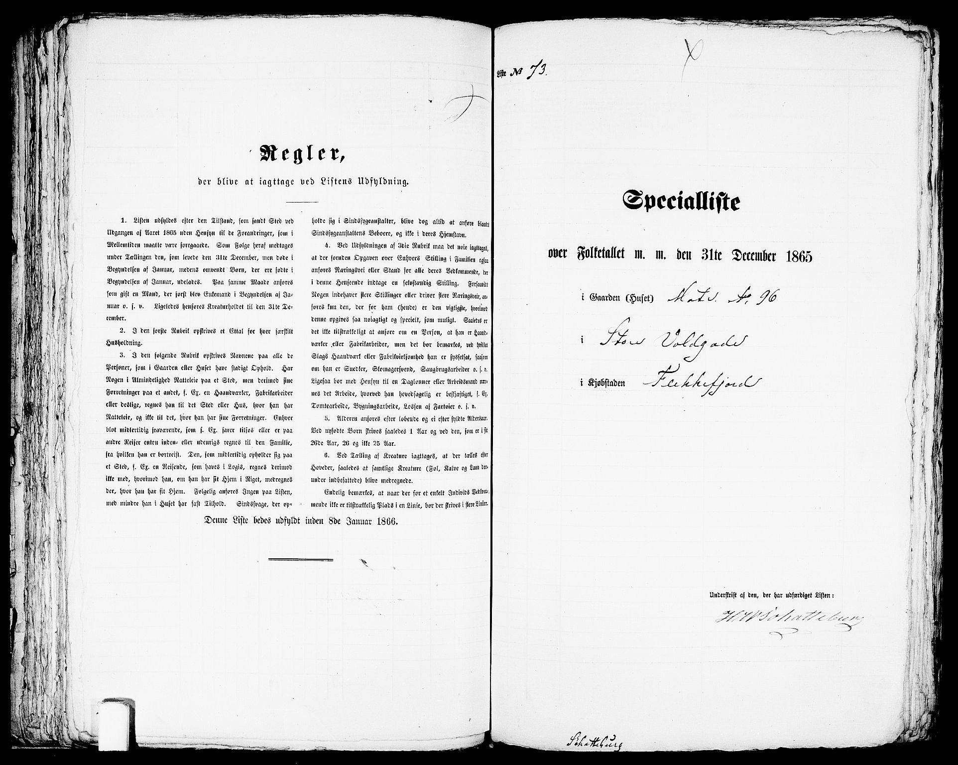 RA, Folketelling 1865 for 1004B Flekkefjord prestegjeld, Flekkefjord kjøpstad, 1865, s. 152