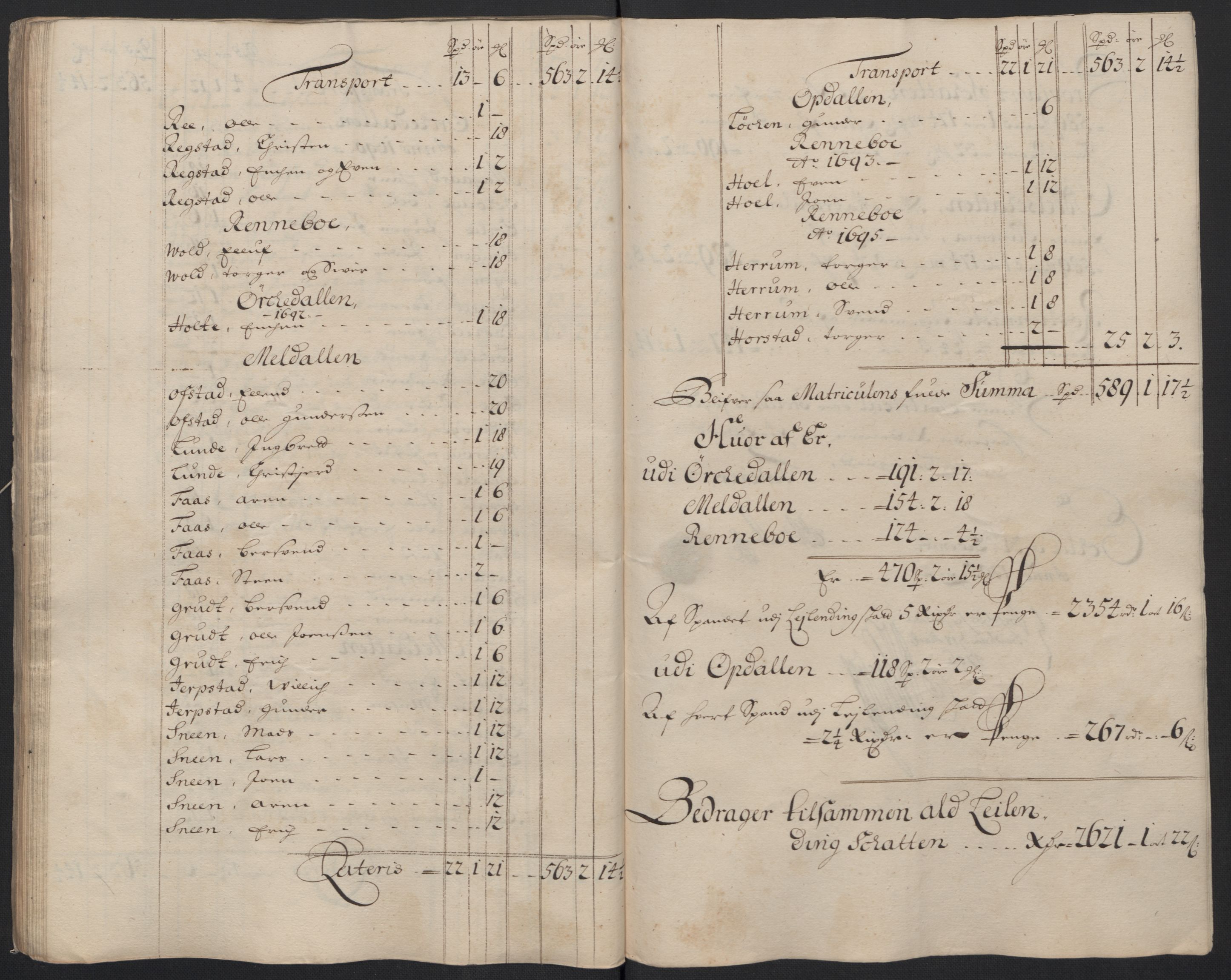 Rentekammeret inntil 1814, Reviderte regnskaper, Fogderegnskap, RA/EA-4092/R60/L3955: Fogderegnskap Orkdal og Gauldal, 1705, s. 89