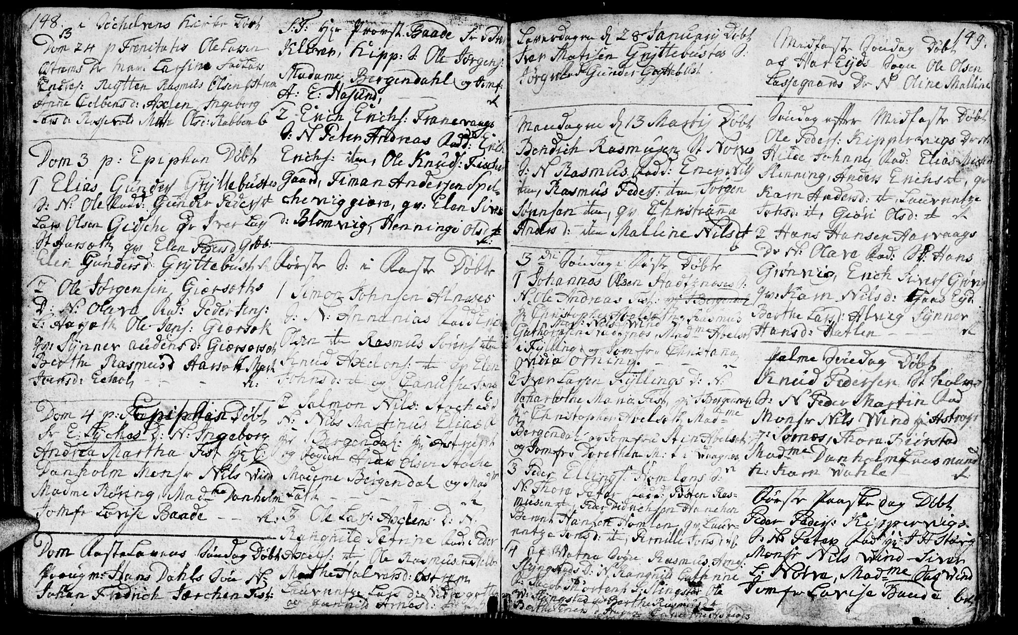 Ministerialprotokoller, klokkerbøker og fødselsregistre - Møre og Romsdal, AV/SAT-A-1454/528/L0421: Klokkerbok nr. 528C02, 1785-1800, s. 148-149