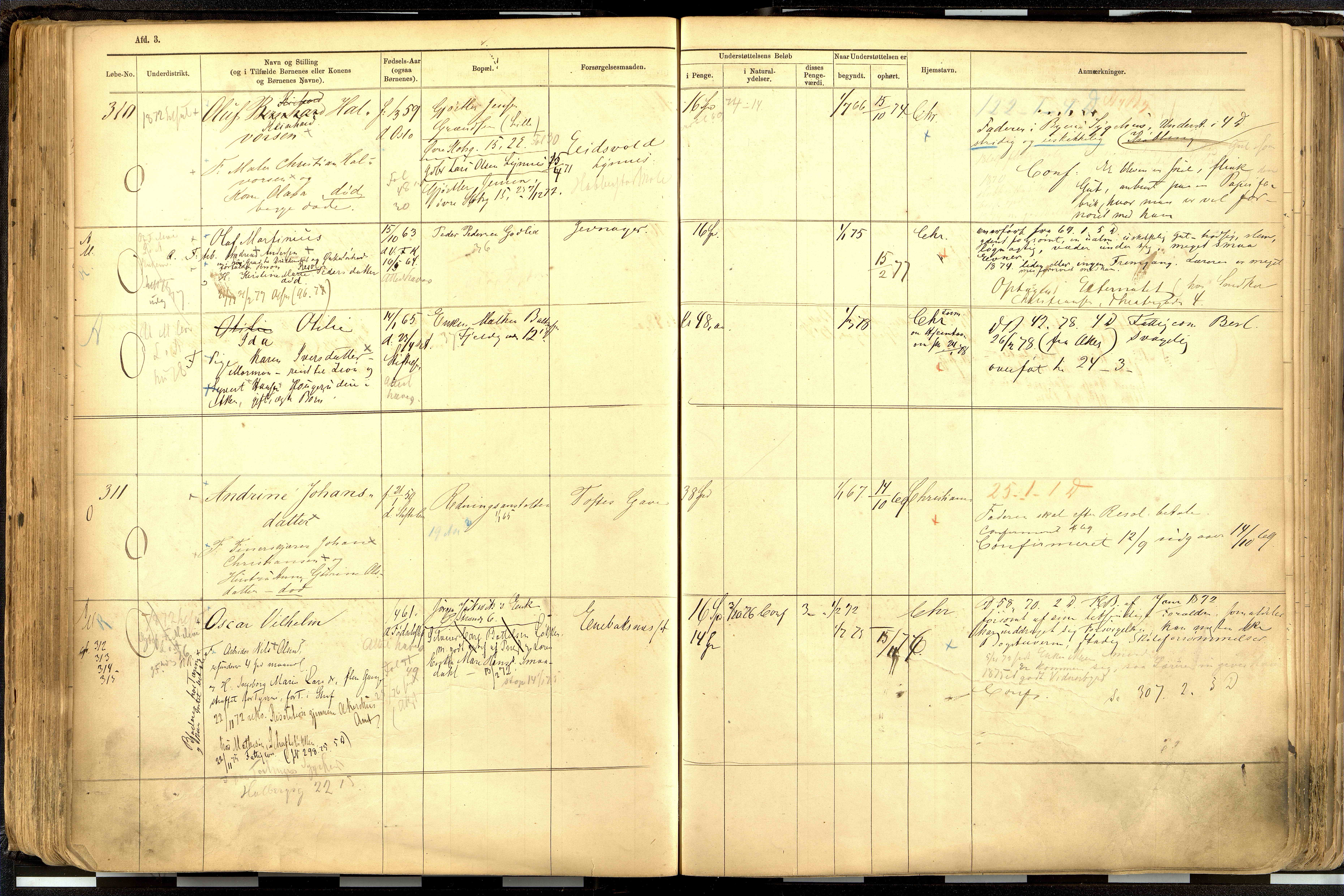 Fattigvesenet, OBA/A-20045/H/Hd/L0001: Manntallsprotokoll. Mnr. 1-644, 1865-1879, s. 158