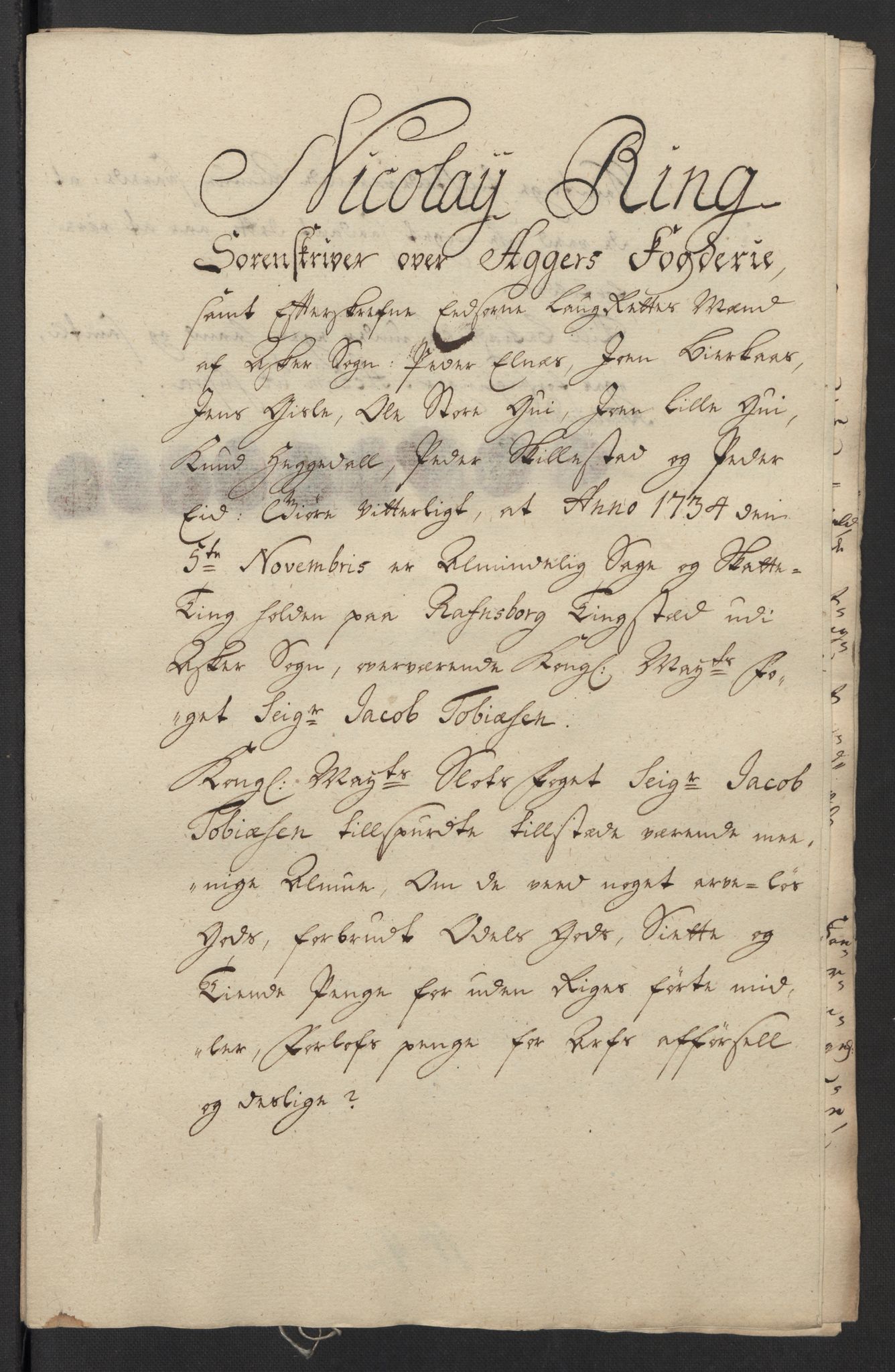 Rentekammeret inntil 1814, Reviderte regnskaper, Fogderegnskap, AV/RA-EA-4092/R10/L0473: Fogderegnskap Aker og Follo, 1734, s. 153