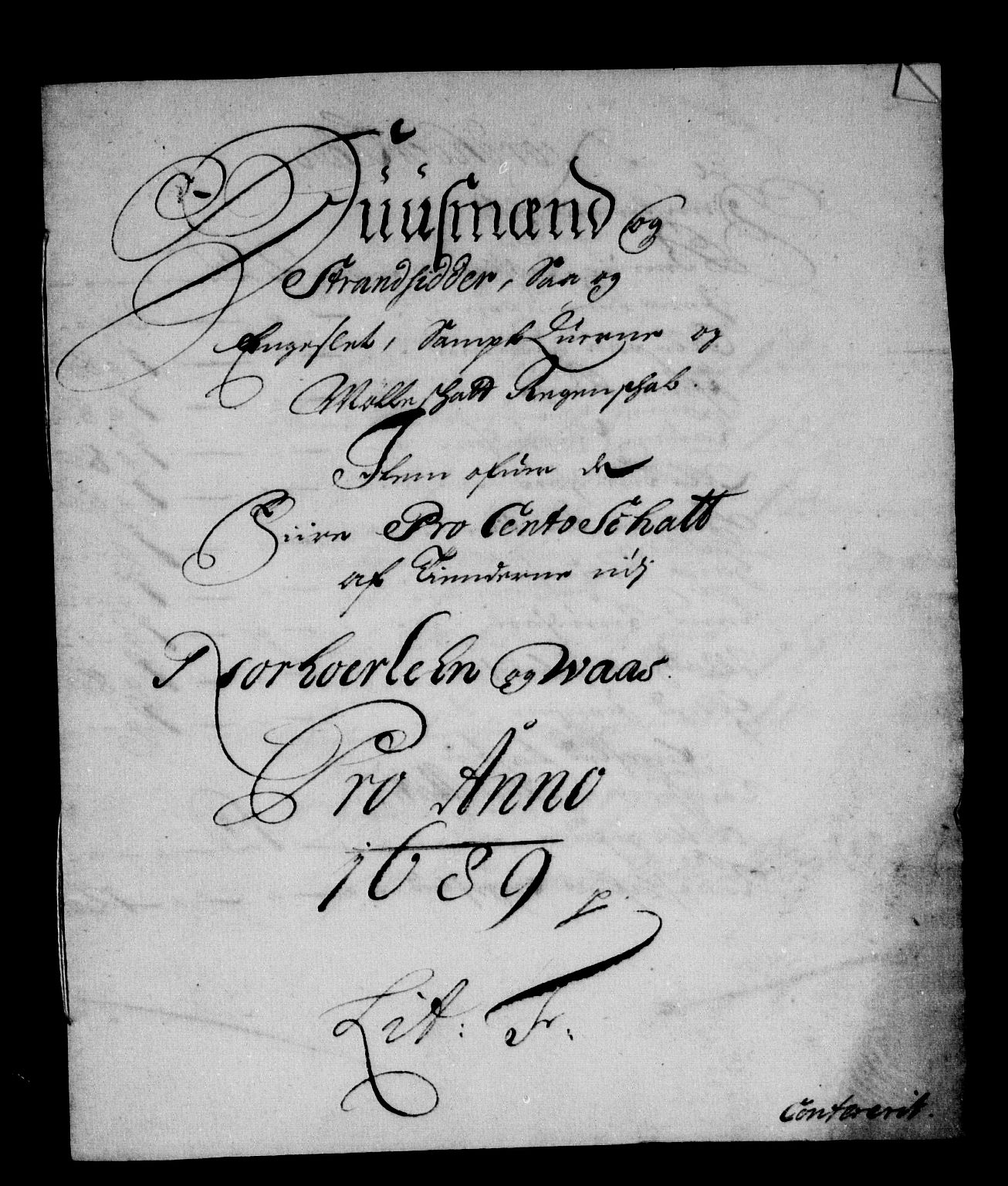 Rentekammeret inntil 1814, Reviderte regnskaper, Stiftamtstueregnskaper, Bergen stiftamt, RA/EA-6043/R/Rc/L0089: Bergen stiftamt, 1688-1689