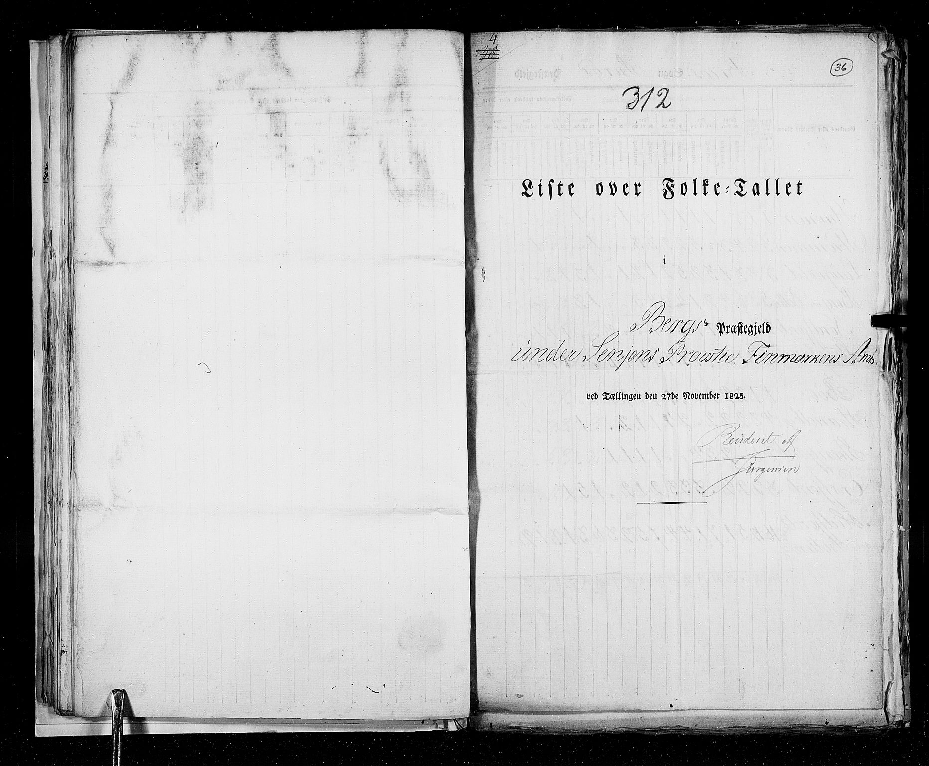 RA, Folketellingen 1825, bind 19: Finnmarken amt, 1825, s. 36