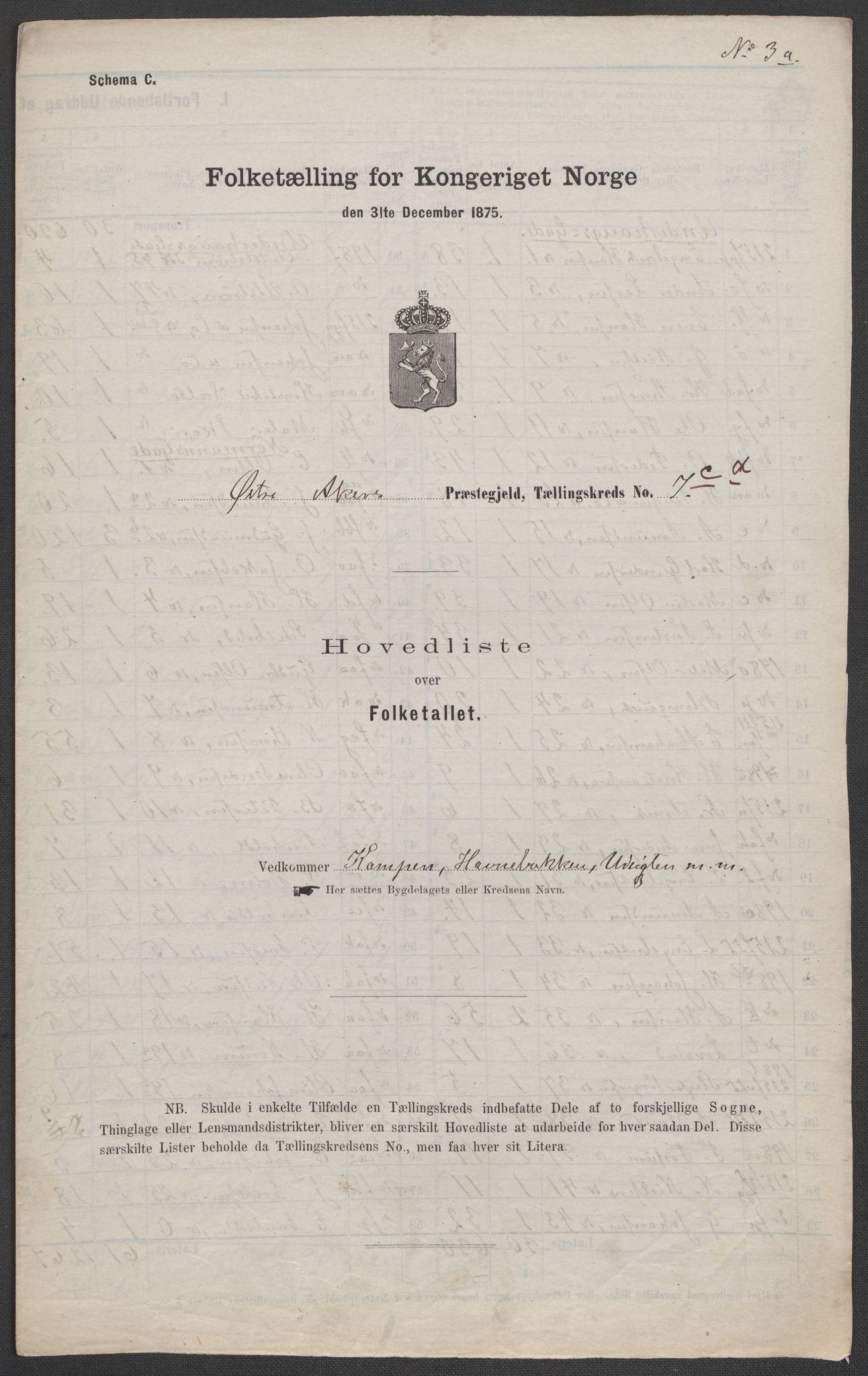 RA, Folketelling 1875 for 0218bP Østre Aker prestegjeld, 1875, s. 59