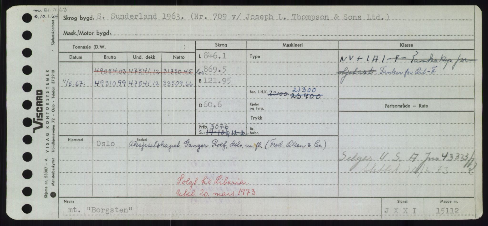 Sjøfartsdirektoratet med forløpere, Skipsmålingen, RA/S-1627/H/Hd/L0004: Fartøy, Bia-Boy, s. 589