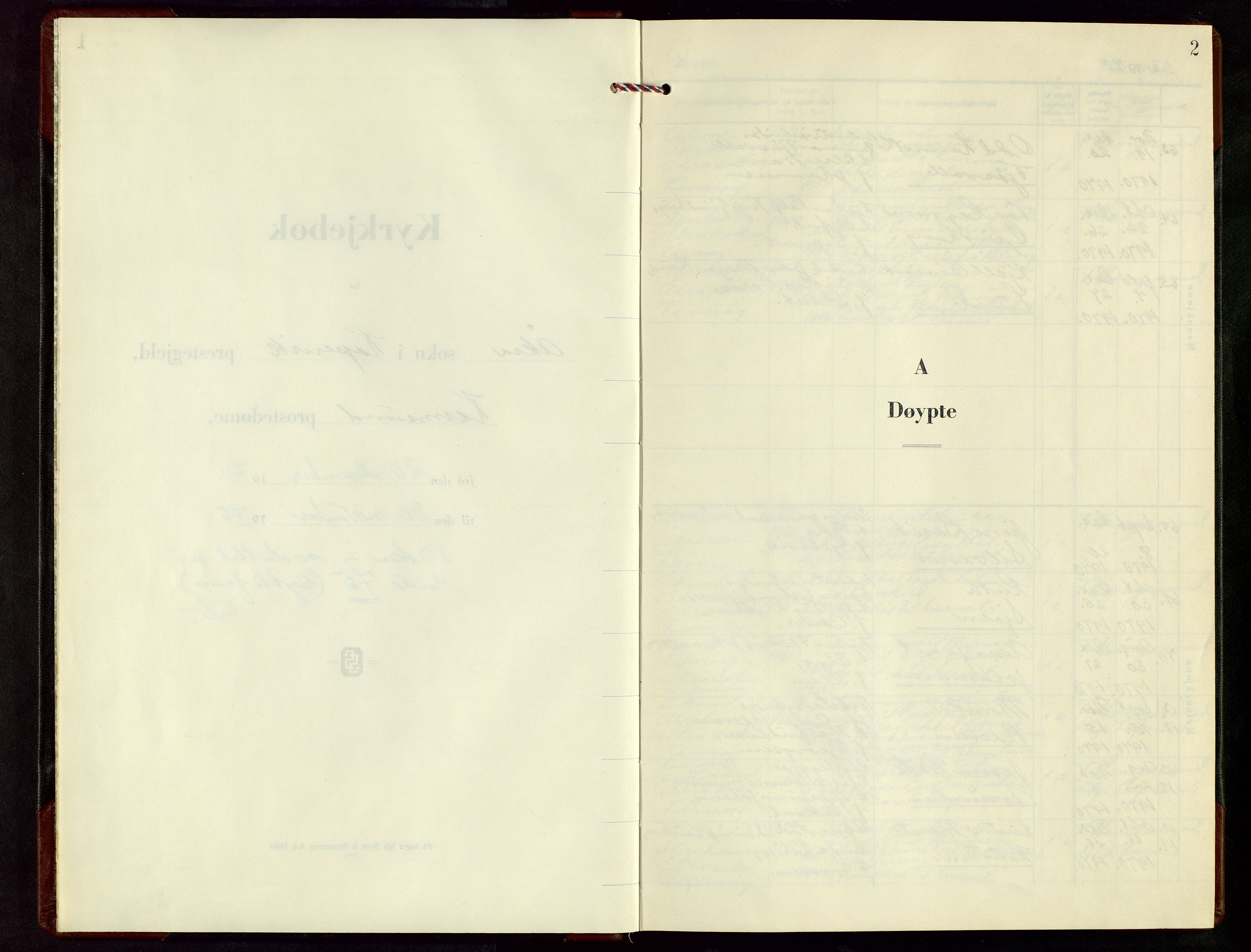 Kopervik sokneprestkontor, SAST/A-101850/H/Ha/Hab/L0017: Klokkerbok nr. B 17, 1970-1975, s. 2