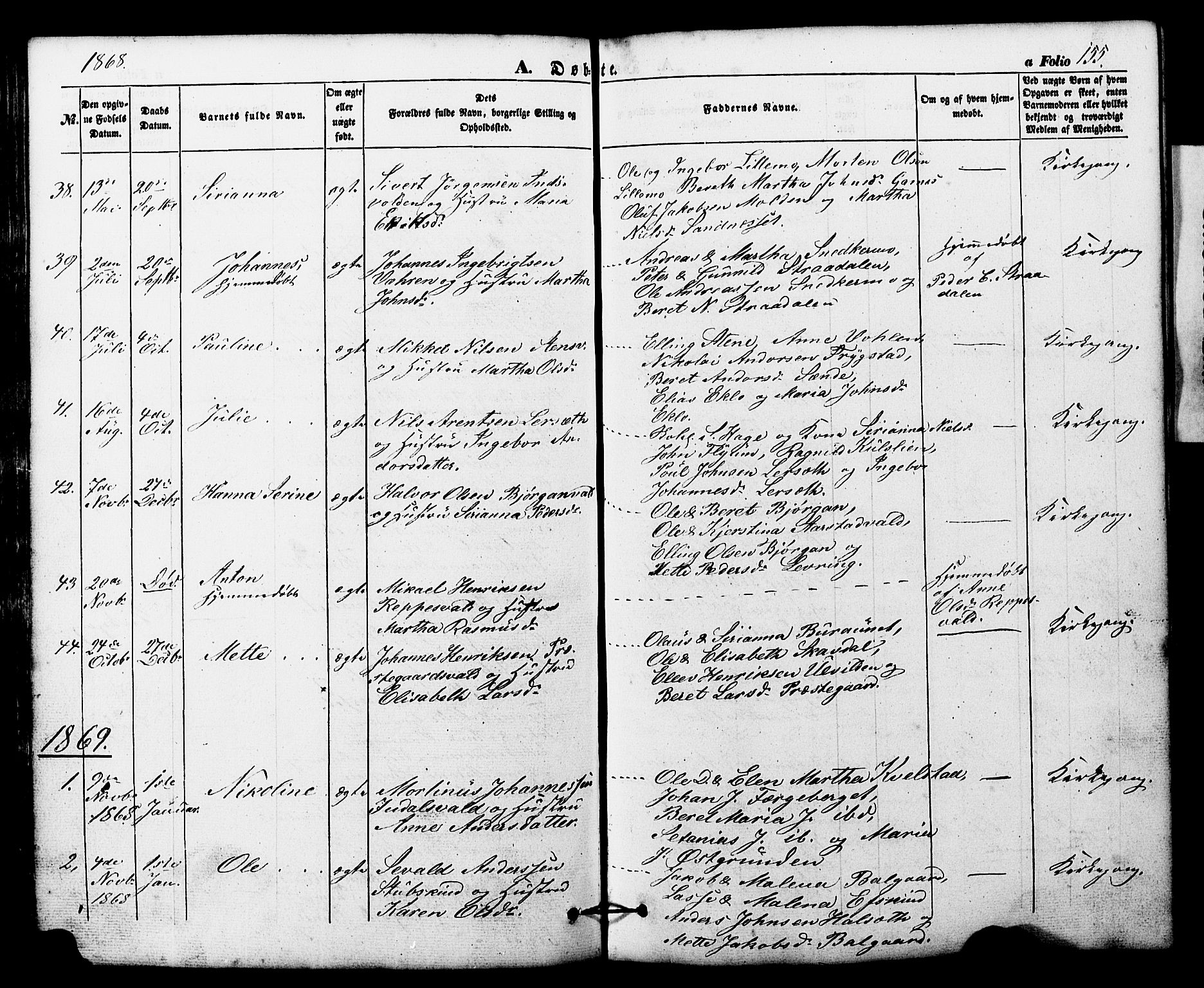 Ministerialprotokoller, klokkerbøker og fødselsregistre - Nord-Trøndelag, SAT/A-1458/724/L0268: Klokkerbok nr. 724C04, 1846-1878, s. 155