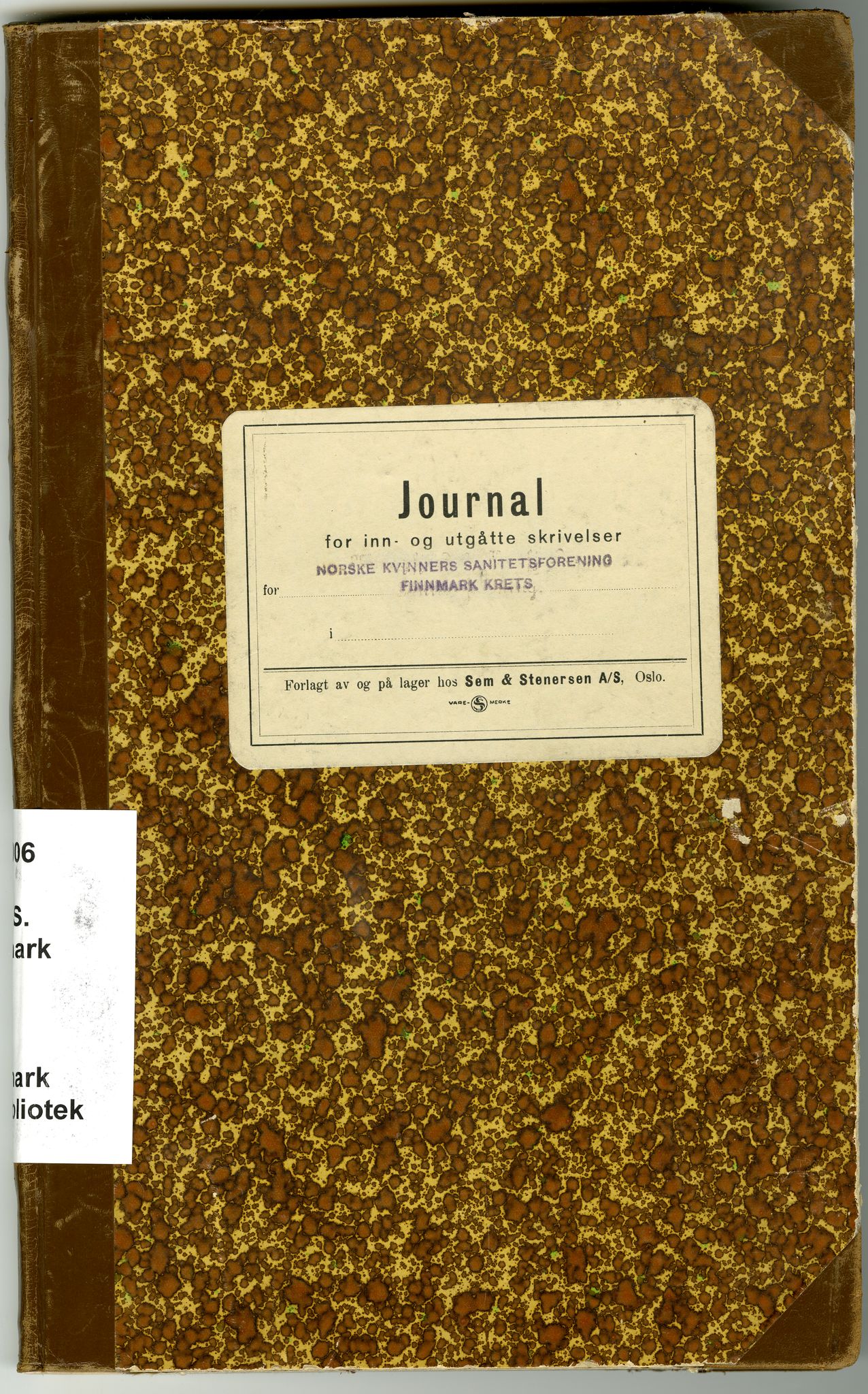 Norske Kvinners Sanitetsforening Finnmark , FMFB/A-1006/C/L0008: Journal for inn- og utgåtte brev, 1938-1944