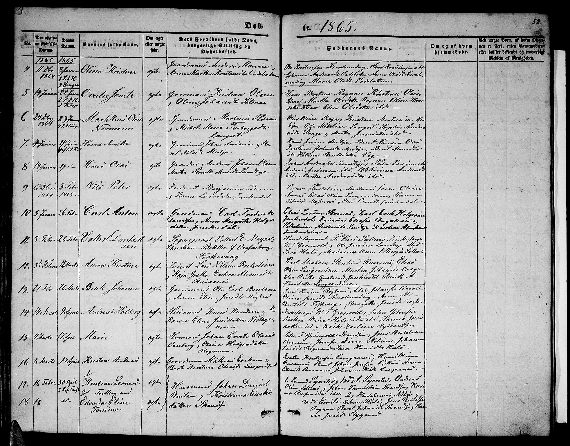 Ministerialprotokoller, klokkerbøker og fødselsregistre - Nordland, AV/SAT-A-1459/847/L0678: Klokkerbok nr. 847C06, 1854-1870, s. 52