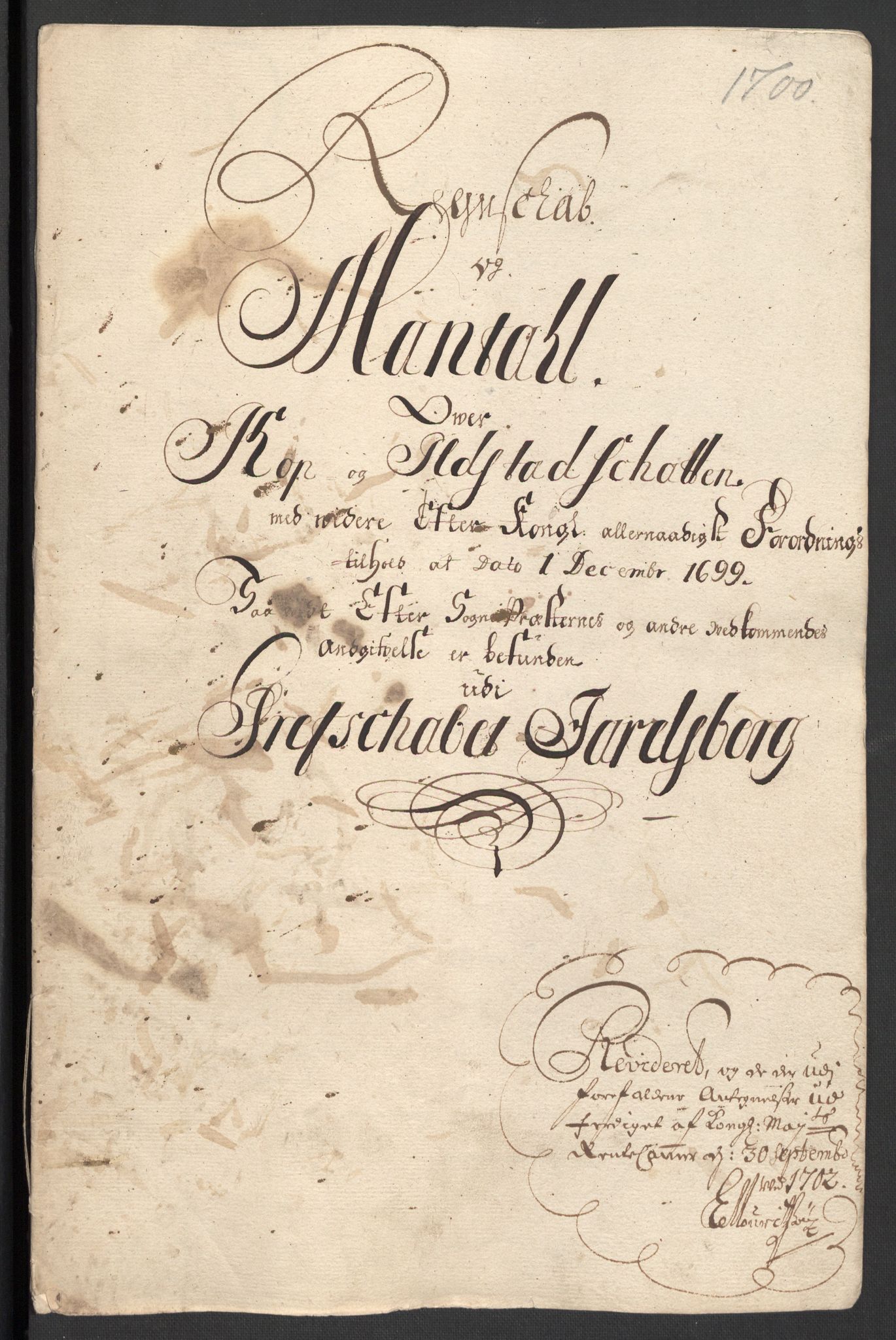 Rentekammeret inntil 1814, Reviderte regnskaper, Fogderegnskap, AV/RA-EA-4092/R32/L1869: Fogderegnskap Jarlsberg grevskap, 1700-1701, s. 118