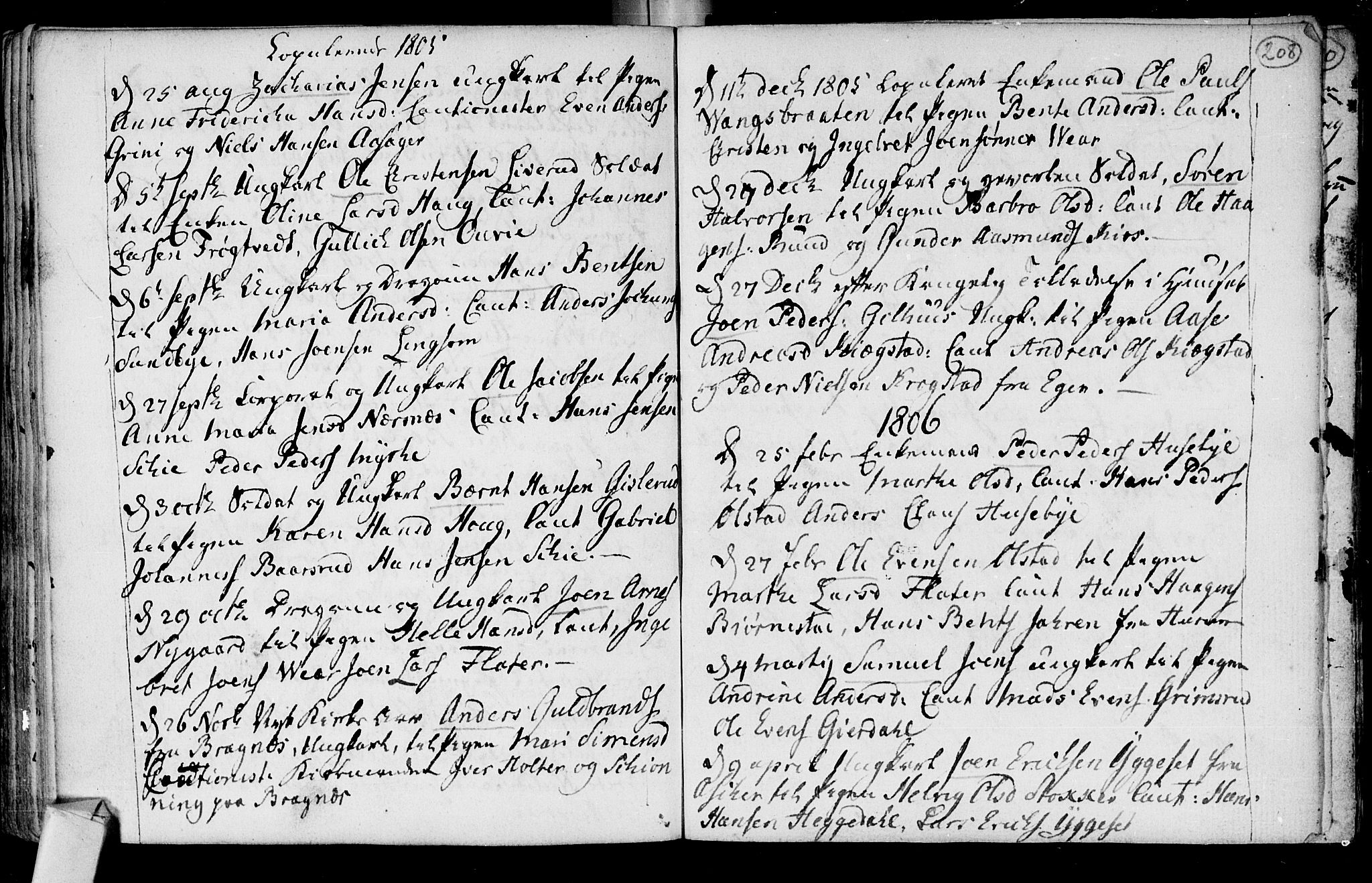 Røyken kirkebøker, SAKO/A-241/F/Fa/L0003: Ministerialbok nr. 3, 1782-1813, s. 208