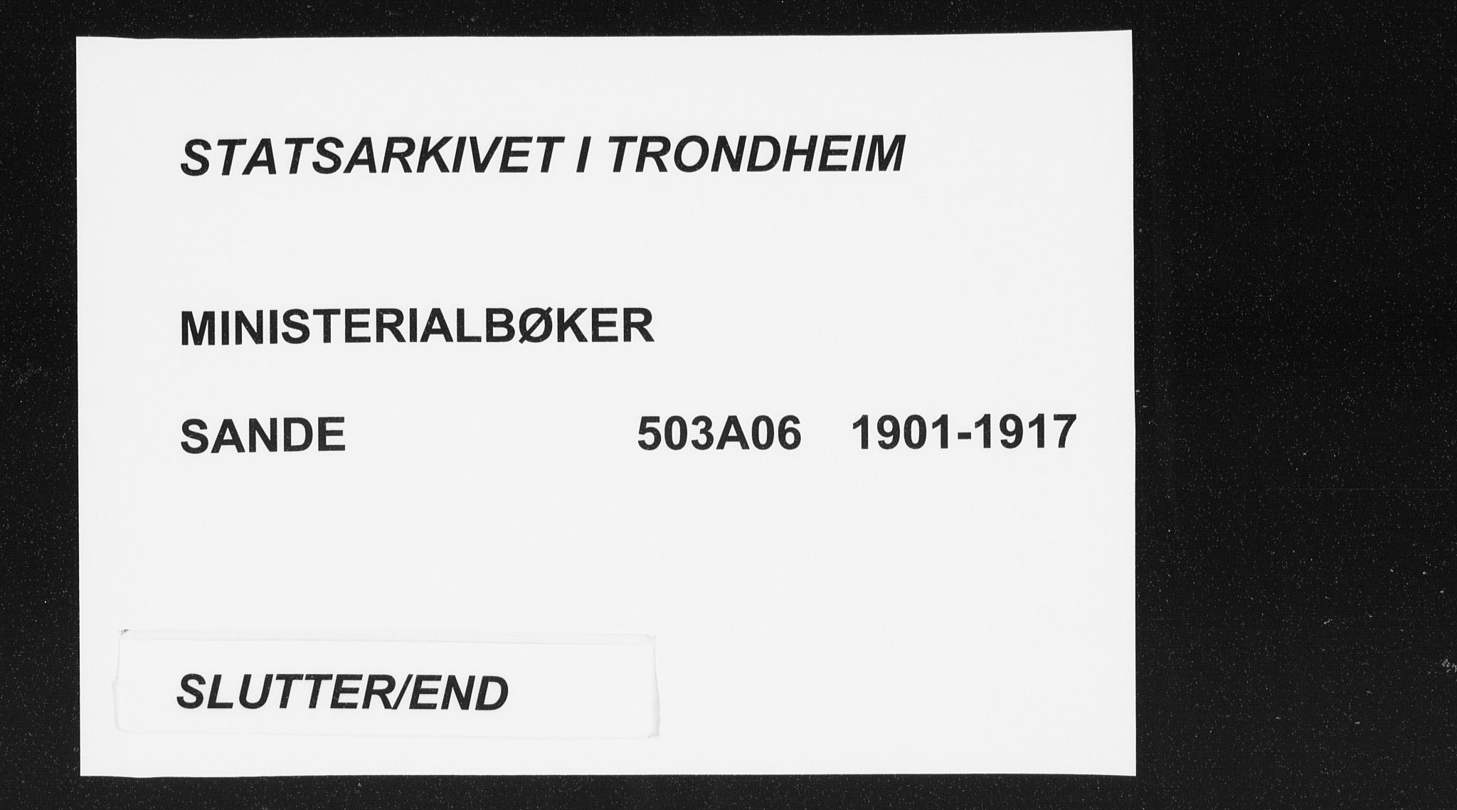 Ministerialprotokoller, klokkerbøker og fødselsregistre - Møre og Romsdal, AV/SAT-A-1454/503/L0038: Ministerialbok nr. 503A06, 1901-1917