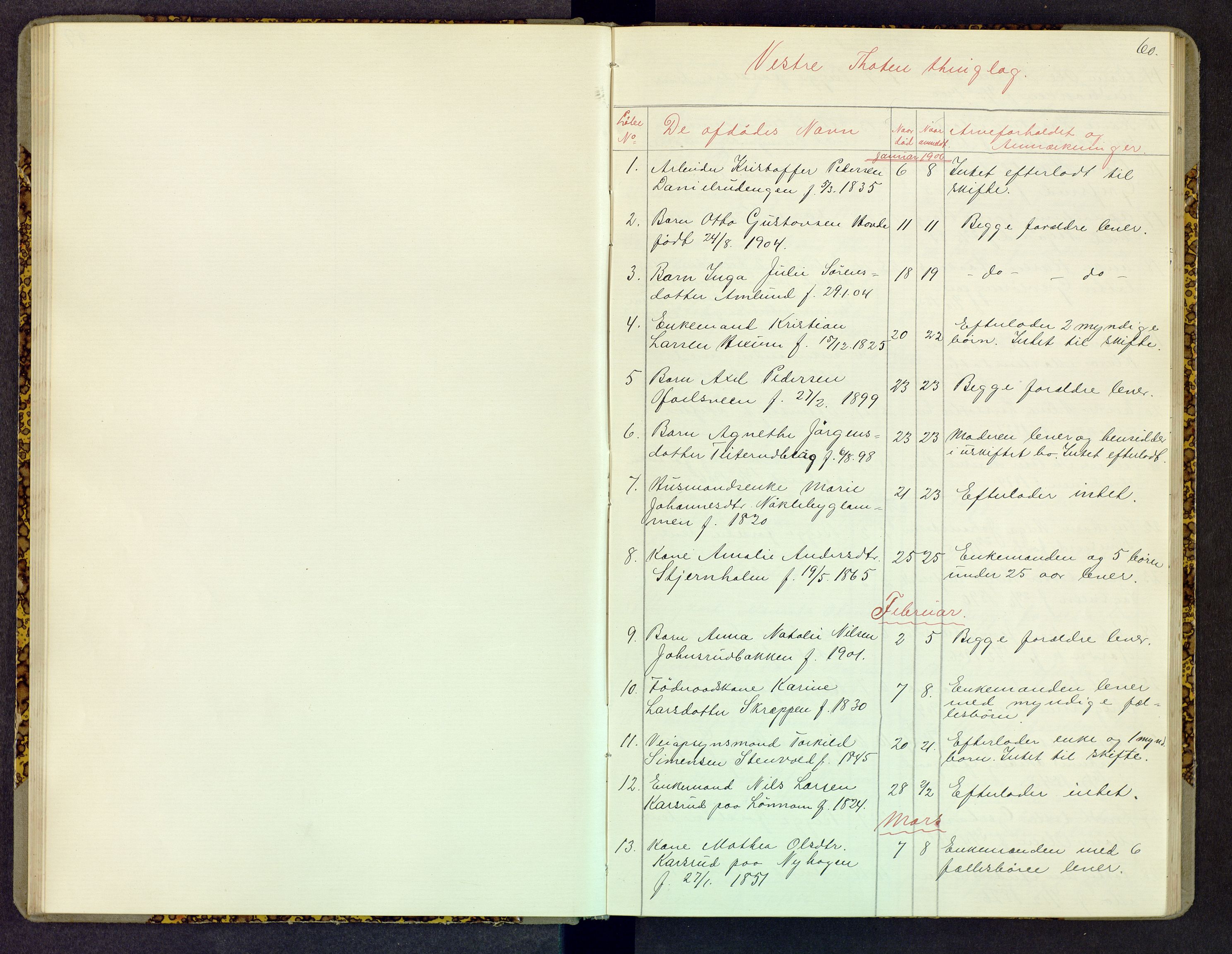 Toten tingrett, AV/SAH-TING-006/J/Jl/L0004: Dødsfallsjournal, 1906-1909, s. 59b-60a