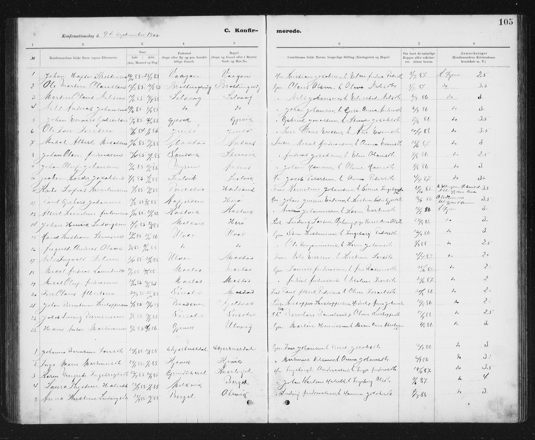 Ministerialprotokoller, klokkerbøker og fødselsregistre - Sør-Trøndelag, SAT/A-1456/637/L0563: Klokkerbok nr. 637C04, 1899-1940, s. 105