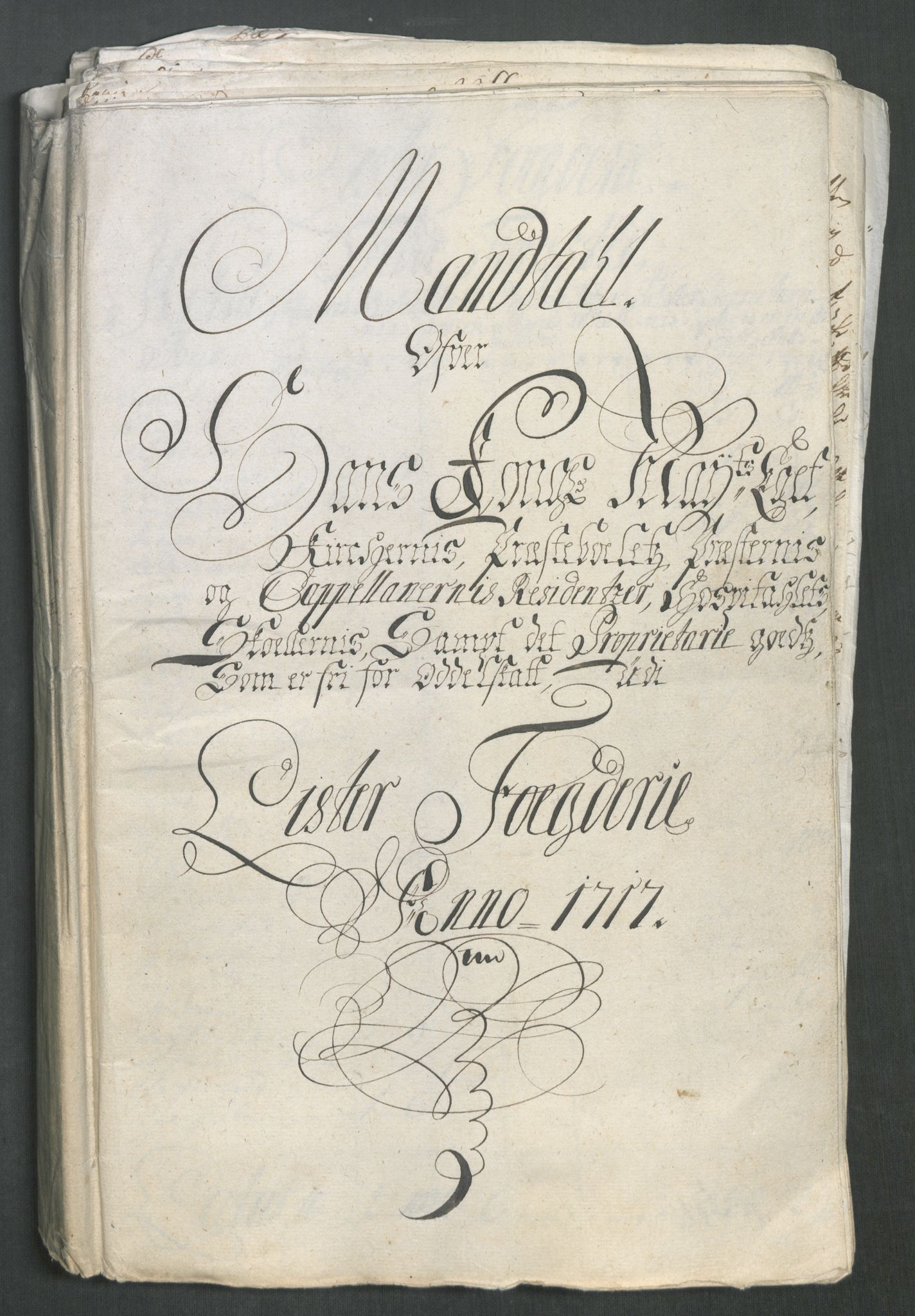 Rentekammeret inntil 1814, Reviderte regnskaper, Fogderegnskap, AV/RA-EA-4092/R43/L2561: Fogderegnskap Lista og Mandal, 1717, s. 270