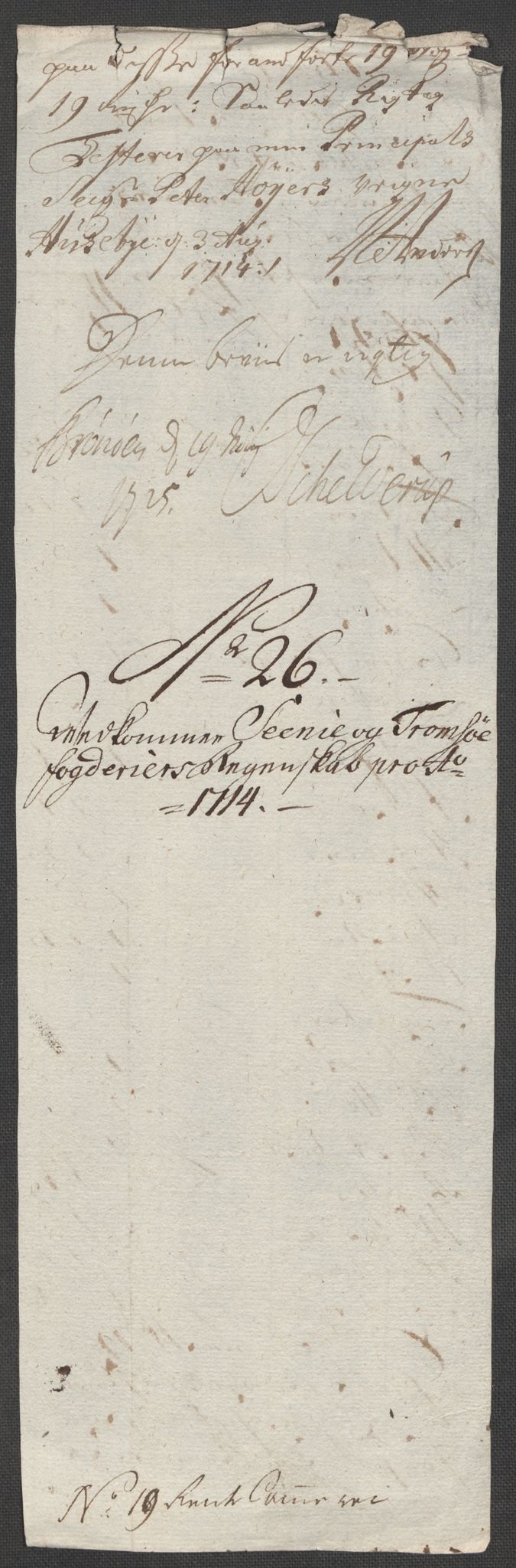 Rentekammeret inntil 1814, Reviderte regnskaper, Fogderegnskap, RA/EA-4092/R68/L4760: Fogderegnskap Senja og Troms, 1714, s. 184