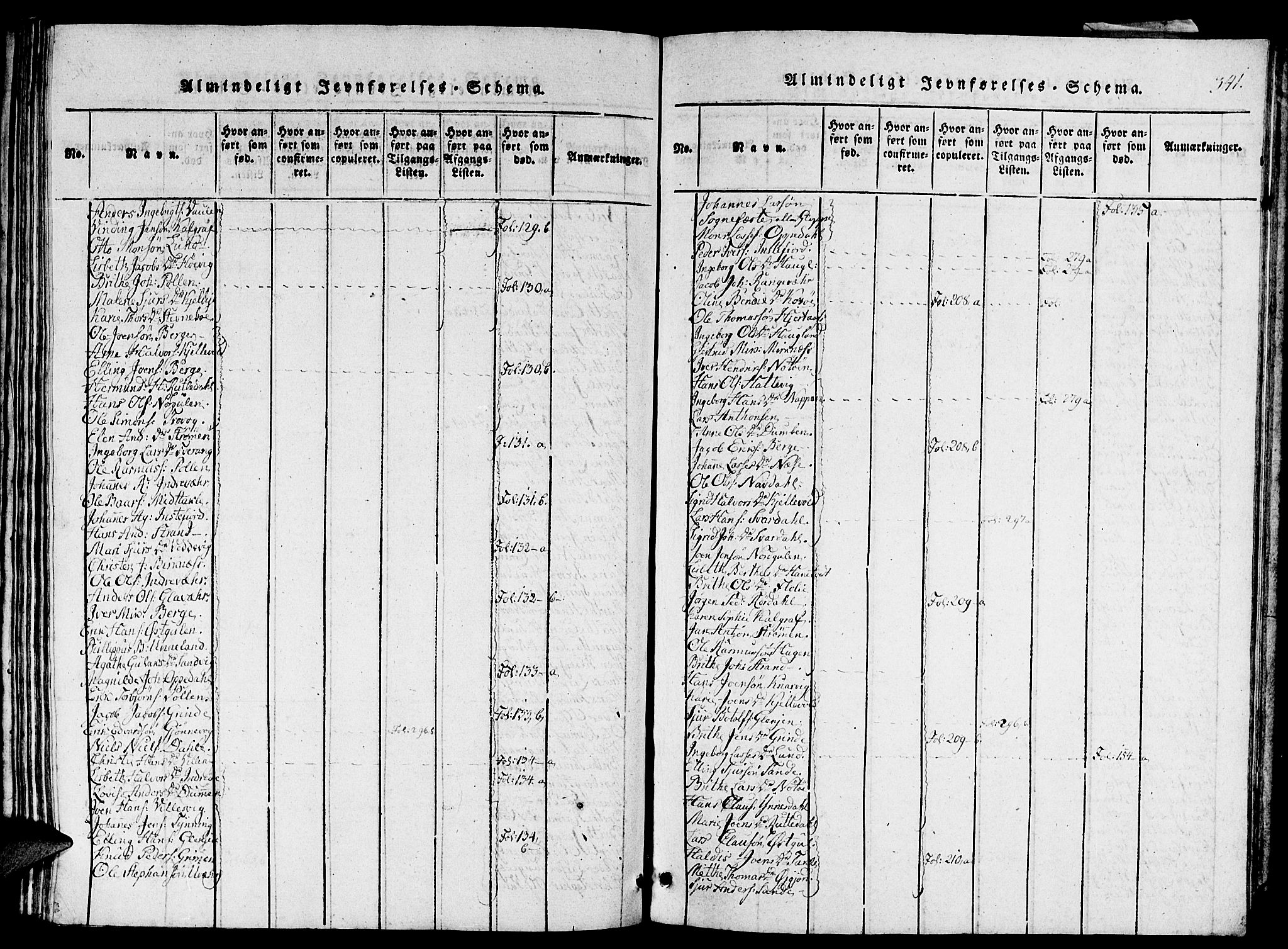 Gulen sokneprestembete, AV/SAB-A-80201/H/Haa/Haaa/L0018: Ministerialbok nr. A 18, 1816-1825, s. 341