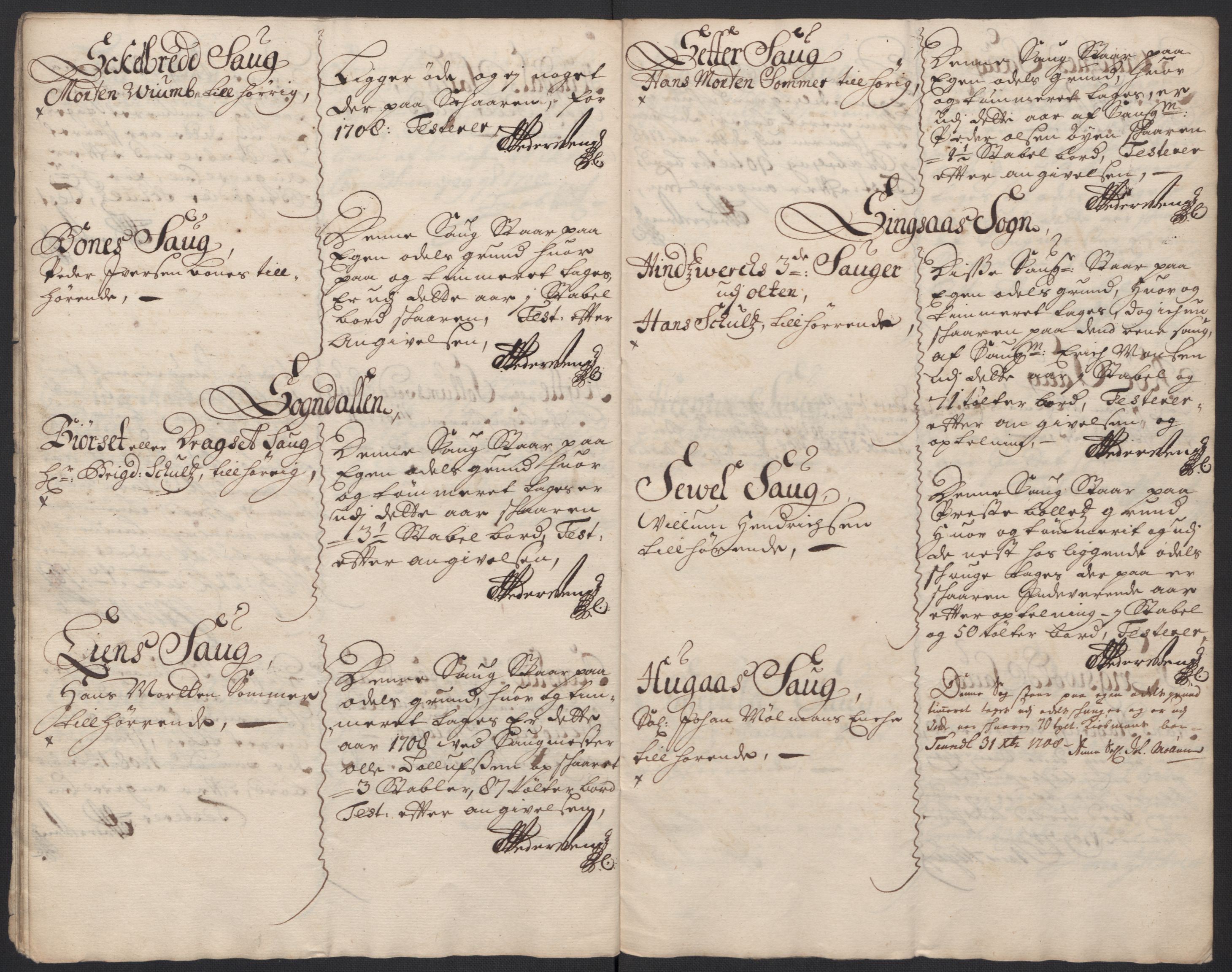 Rentekammeret inntil 1814, Reviderte regnskaper, Fogderegnskap, RA/EA-4092/R60/L3958: Fogderegnskap Orkdal og Gauldal, 1708, s. 213