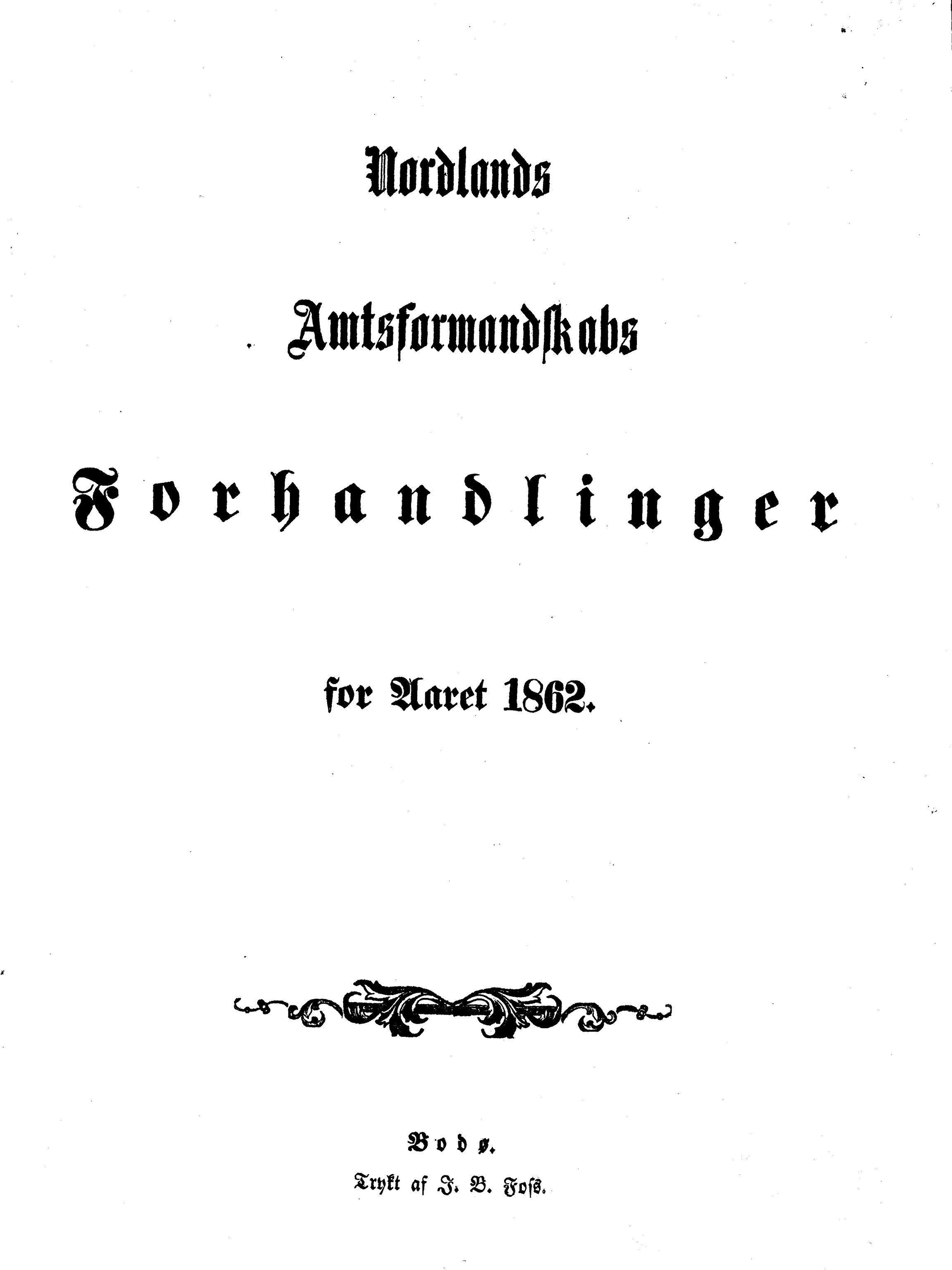 Nordland Fylkeskommune. Fylkestinget, AIN/NFK-17/176/A/Ac/L0004: Fylkestingsforhandlinger 1861-1865, 1861-1865