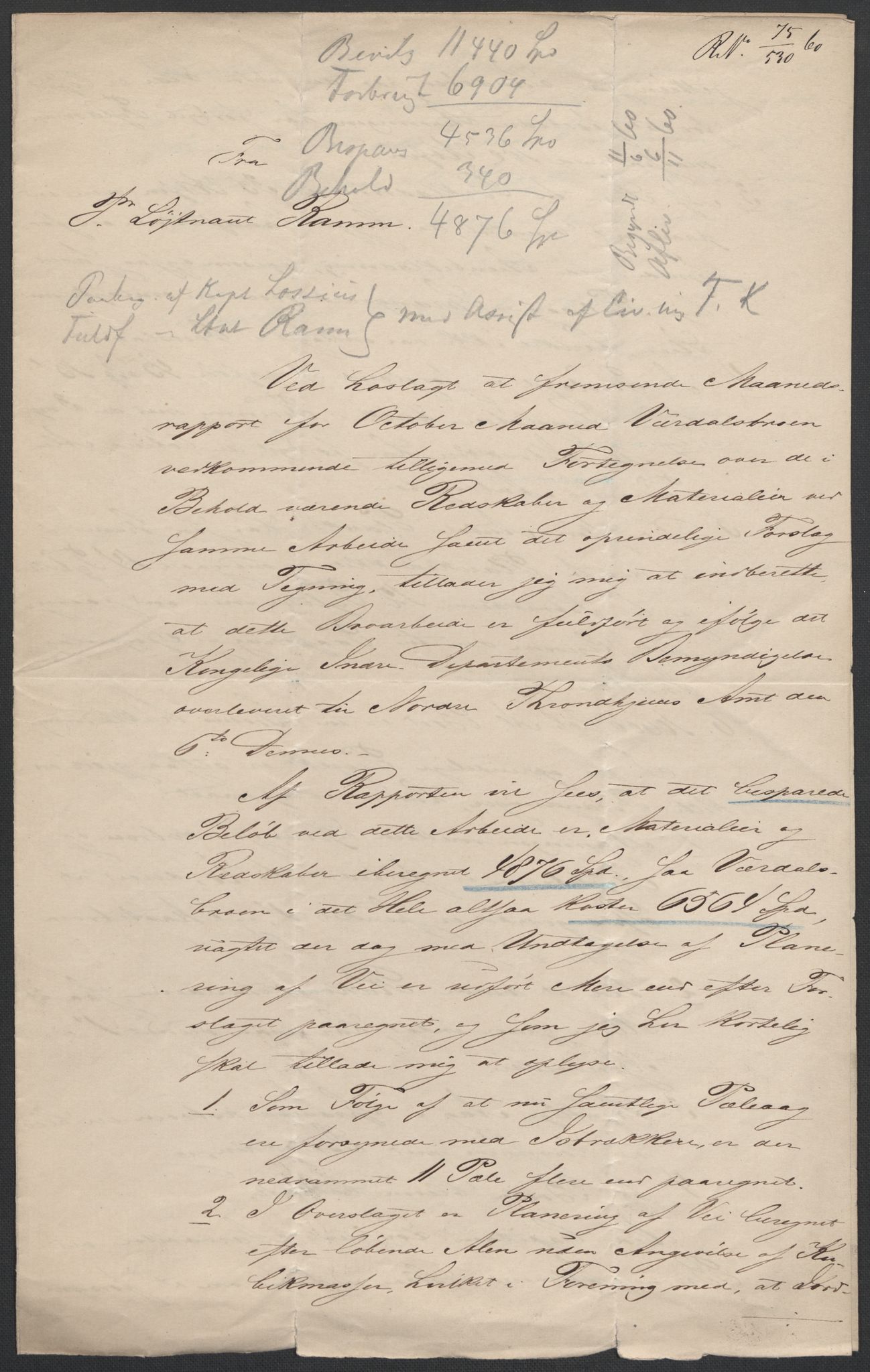 Botten-Hansen, Paul, AV/RA-PA-0017/F/L0002/0005: Forskjellige papirer: / Papirer fra enkelte offentlige arkiver samt diverse, 1824-1869, s. 4