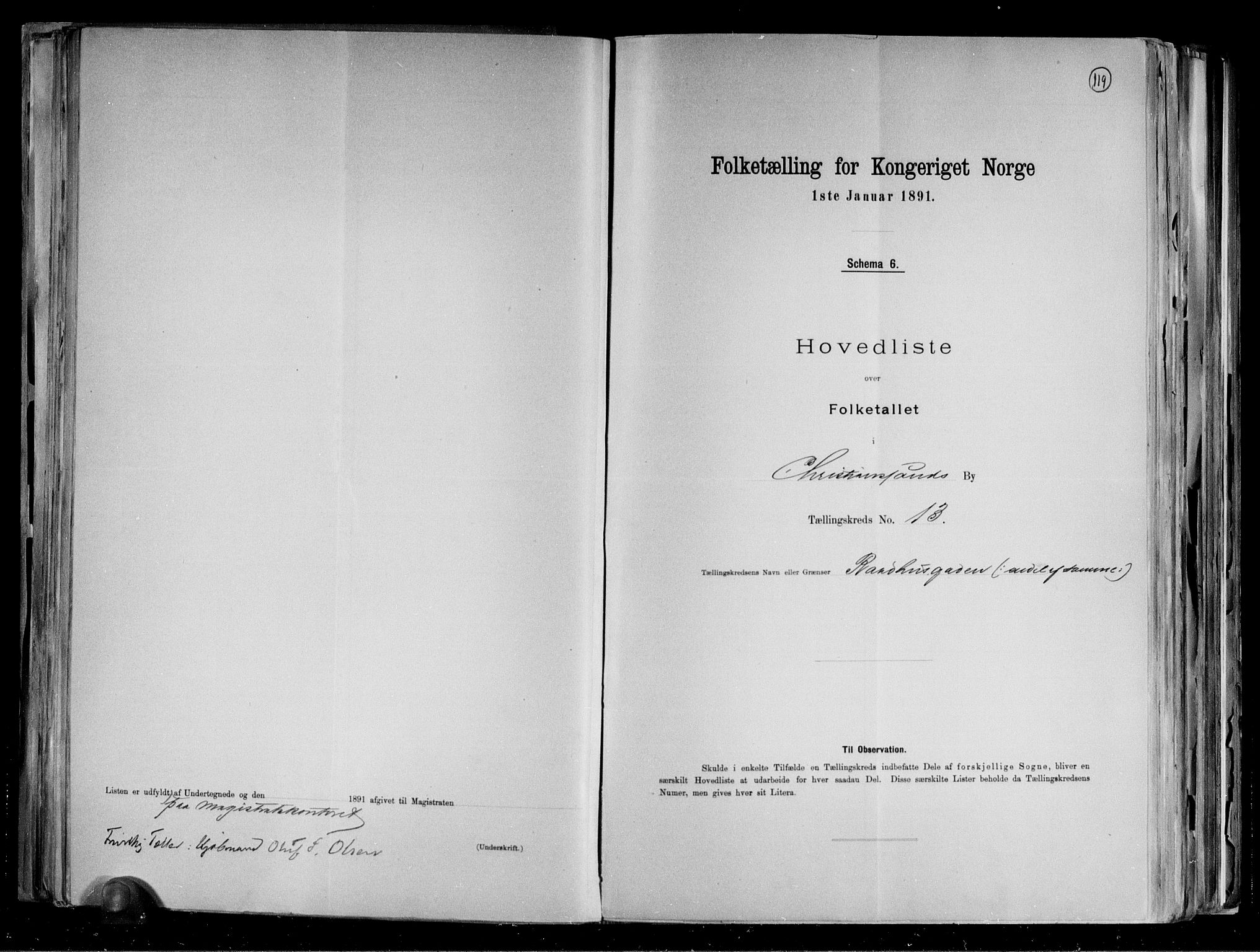 RA, Folketelling 1891 for 1001 Kristiansand kjøpstad, 1891, s. 29