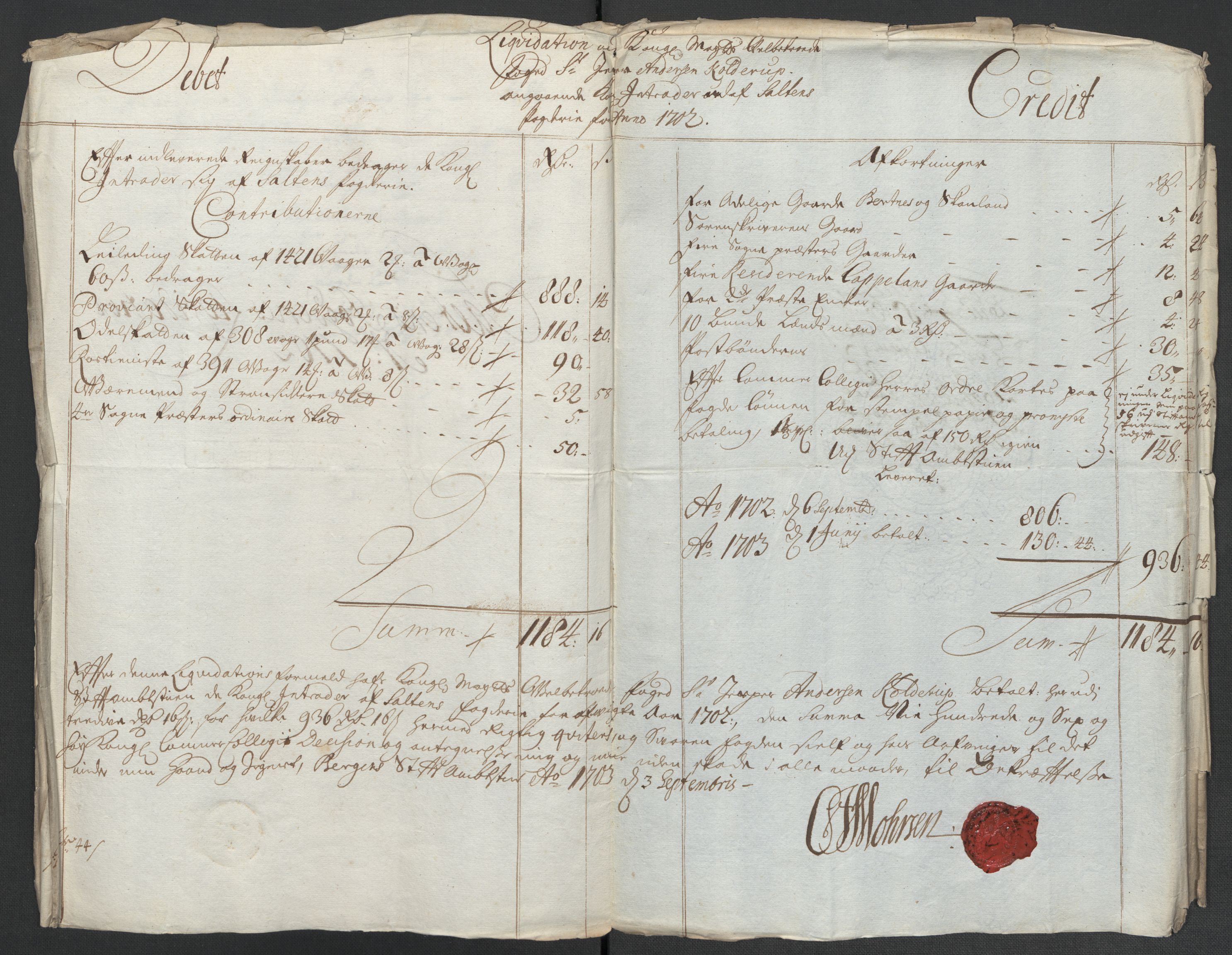 Rentekammeret inntil 1814, Reviderte regnskaper, Fogderegnskap, AV/RA-EA-4092/R66/L4580: Fogderegnskap Salten, 1701-1706, s. 84