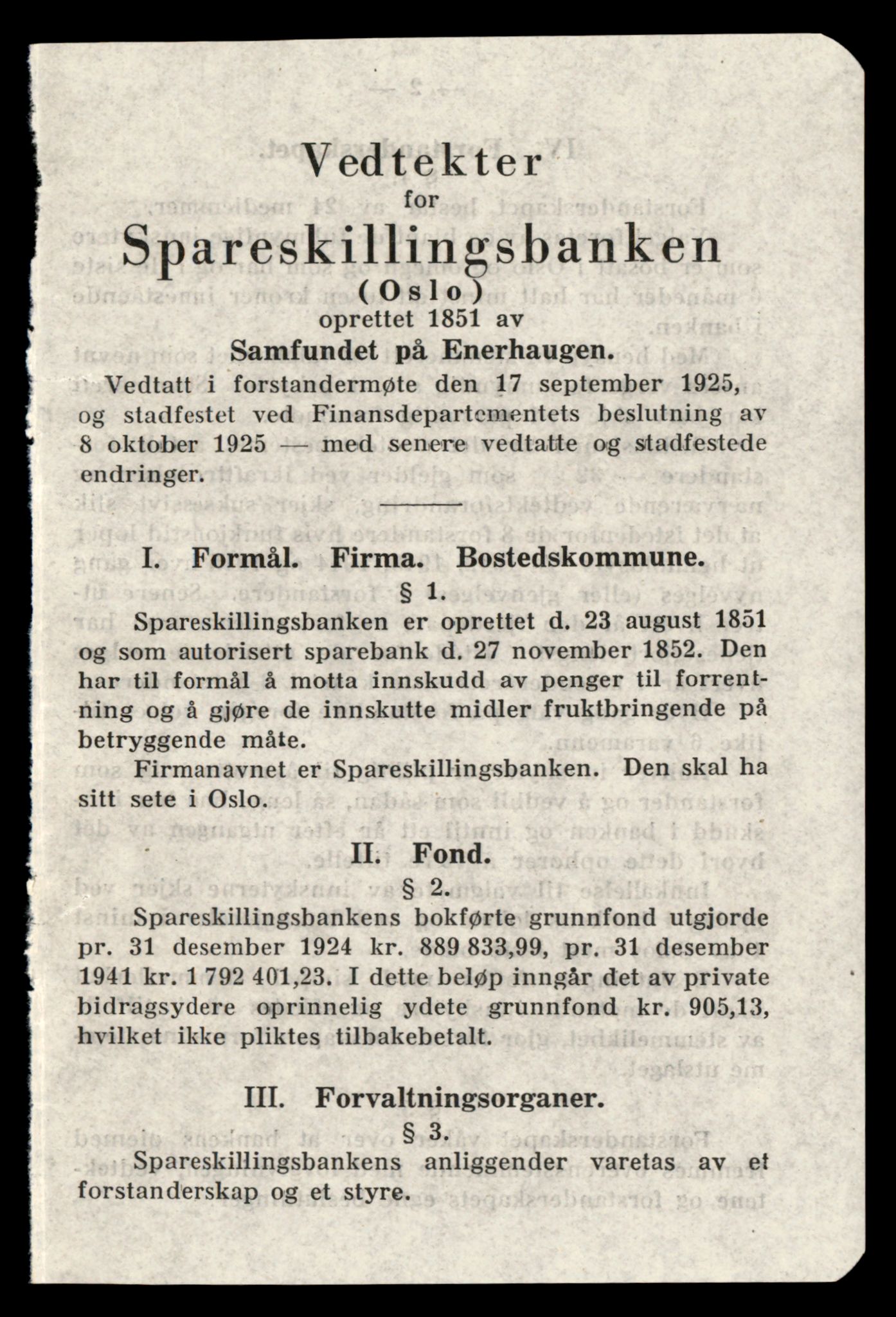 Oslo byfogd, Handelsregisteret, SAT/A-10867/G/Gc/Gca/L0765: Ikke konverterte foretak, Spars-Spe, 1890-1990, s. 1