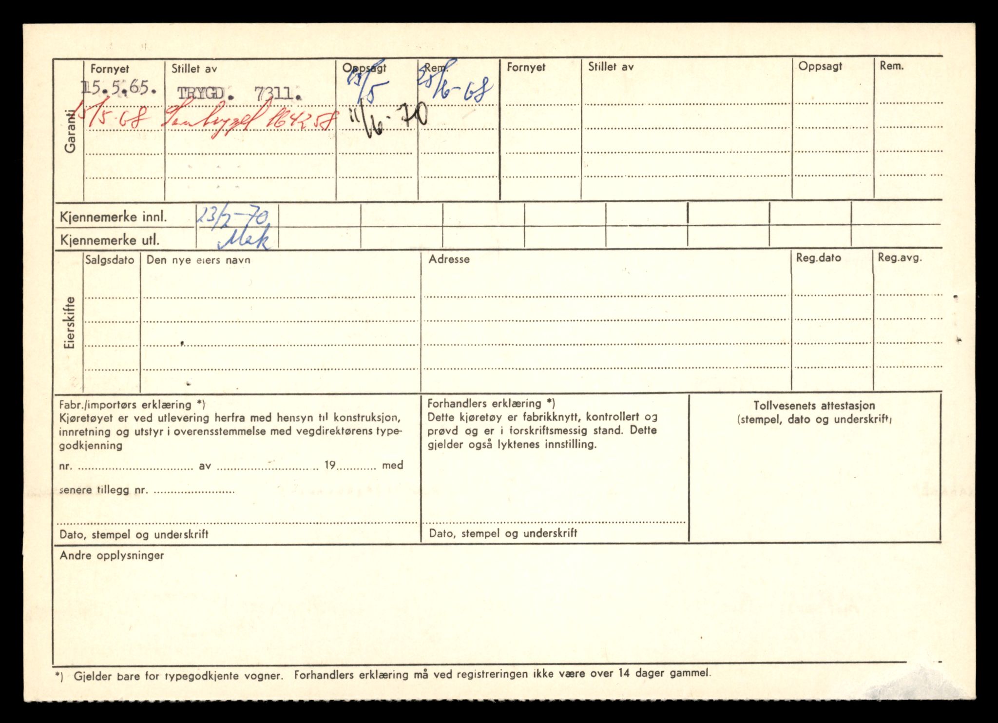 Møre og Romsdal vegkontor - Ålesund trafikkstasjon, AV/SAT-A-4099/F/Fe/L0035: Registreringskort for kjøretøy T 12653 - T 12829, 1927-1998, s. 2541
