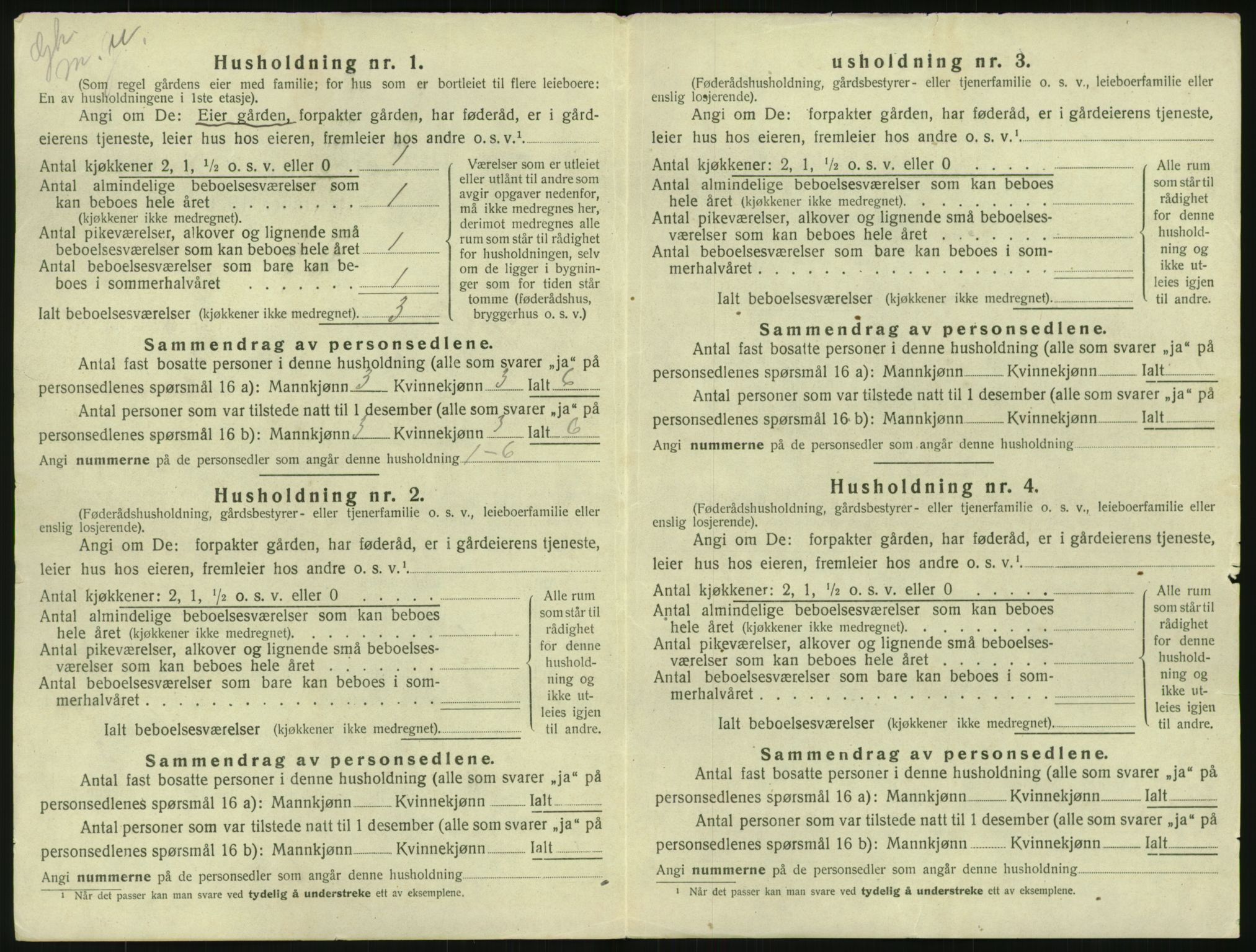 SAST, Folketelling 1920 for 1114 Bjerkreim herred, 1920, s. 583