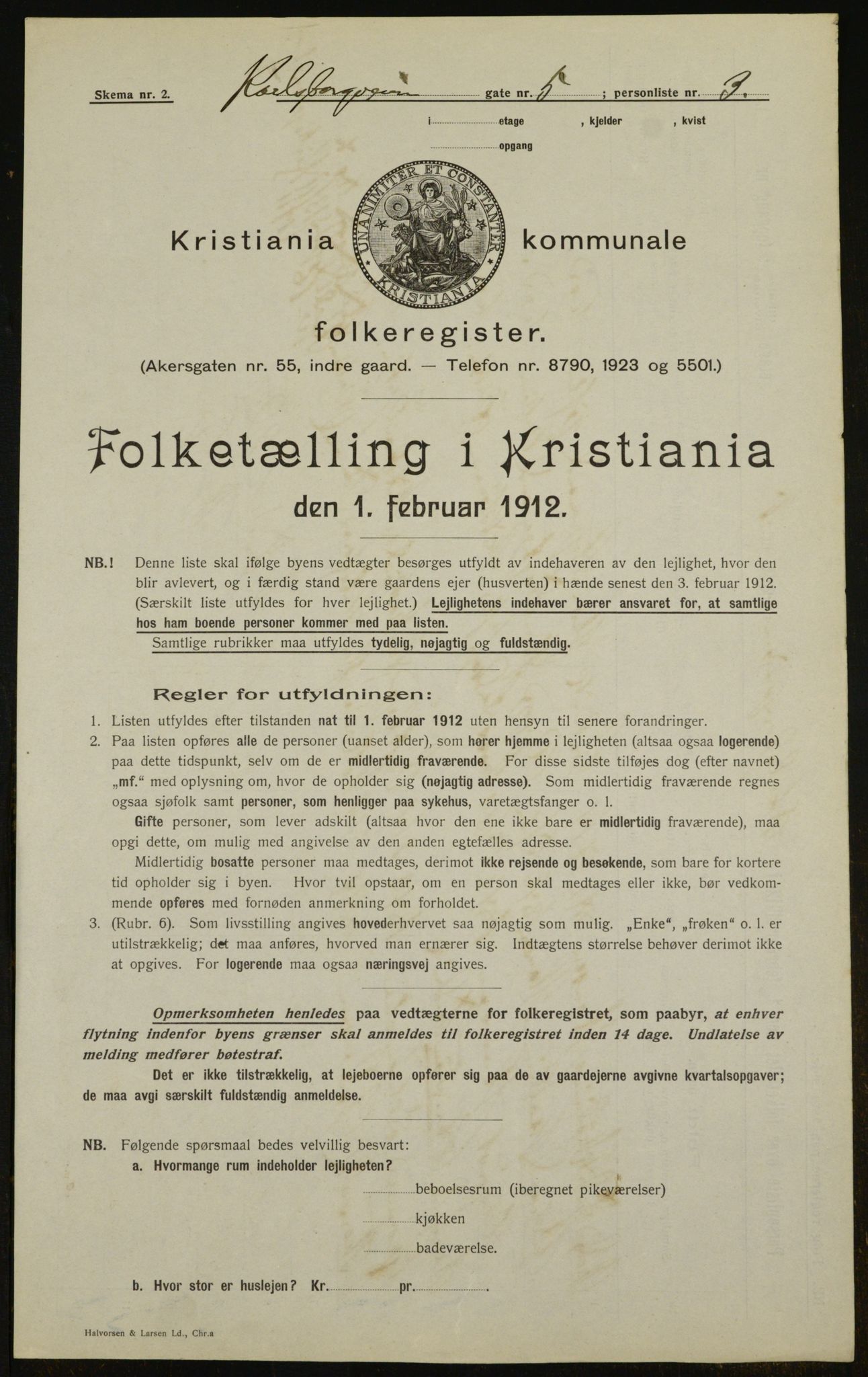 OBA, Kommunal folketelling 1.2.1912 for Kristiania, 1912, s. 49270