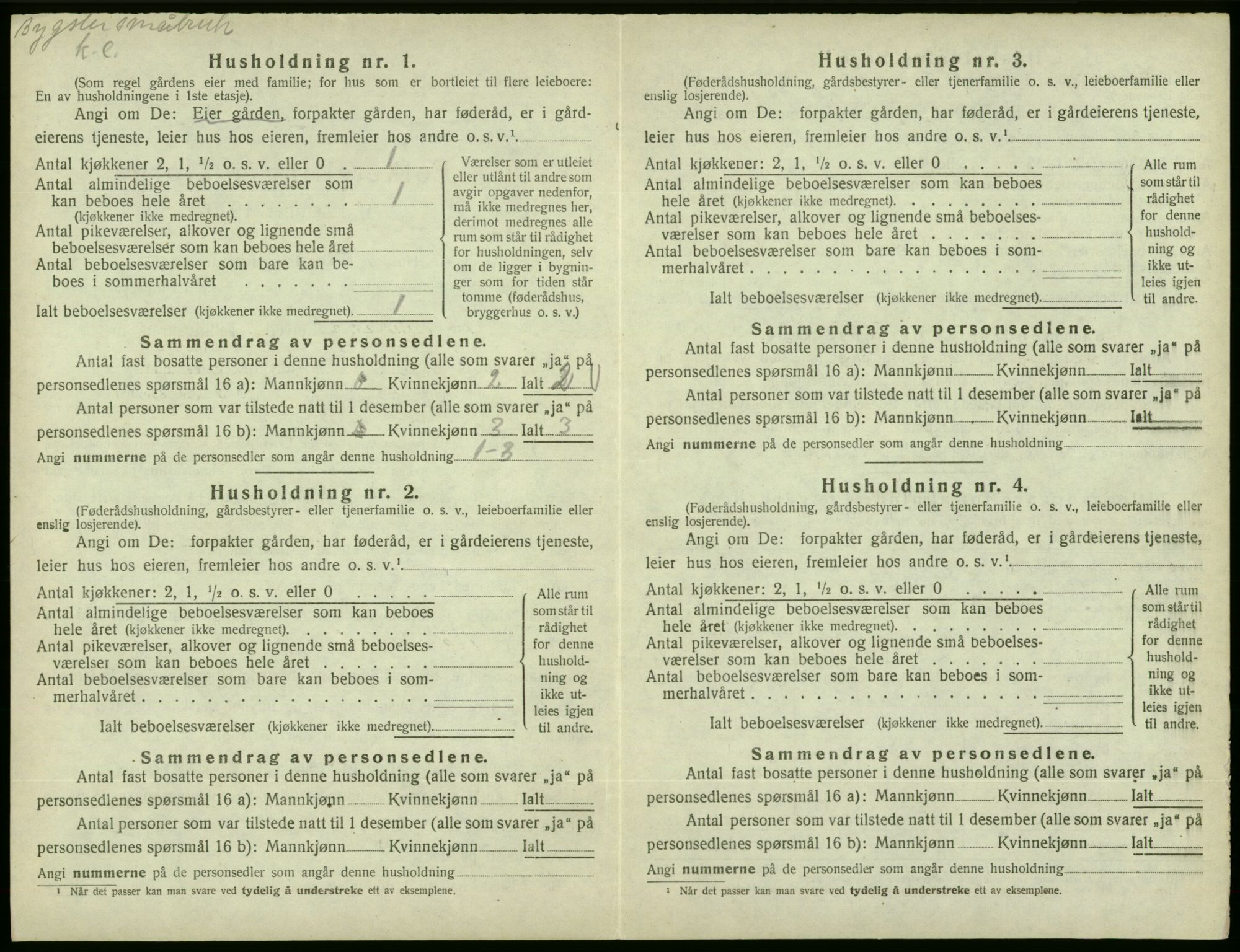 SAB, Folketelling 1920 for 1213 Fjelberg herred, 1920, s. 221