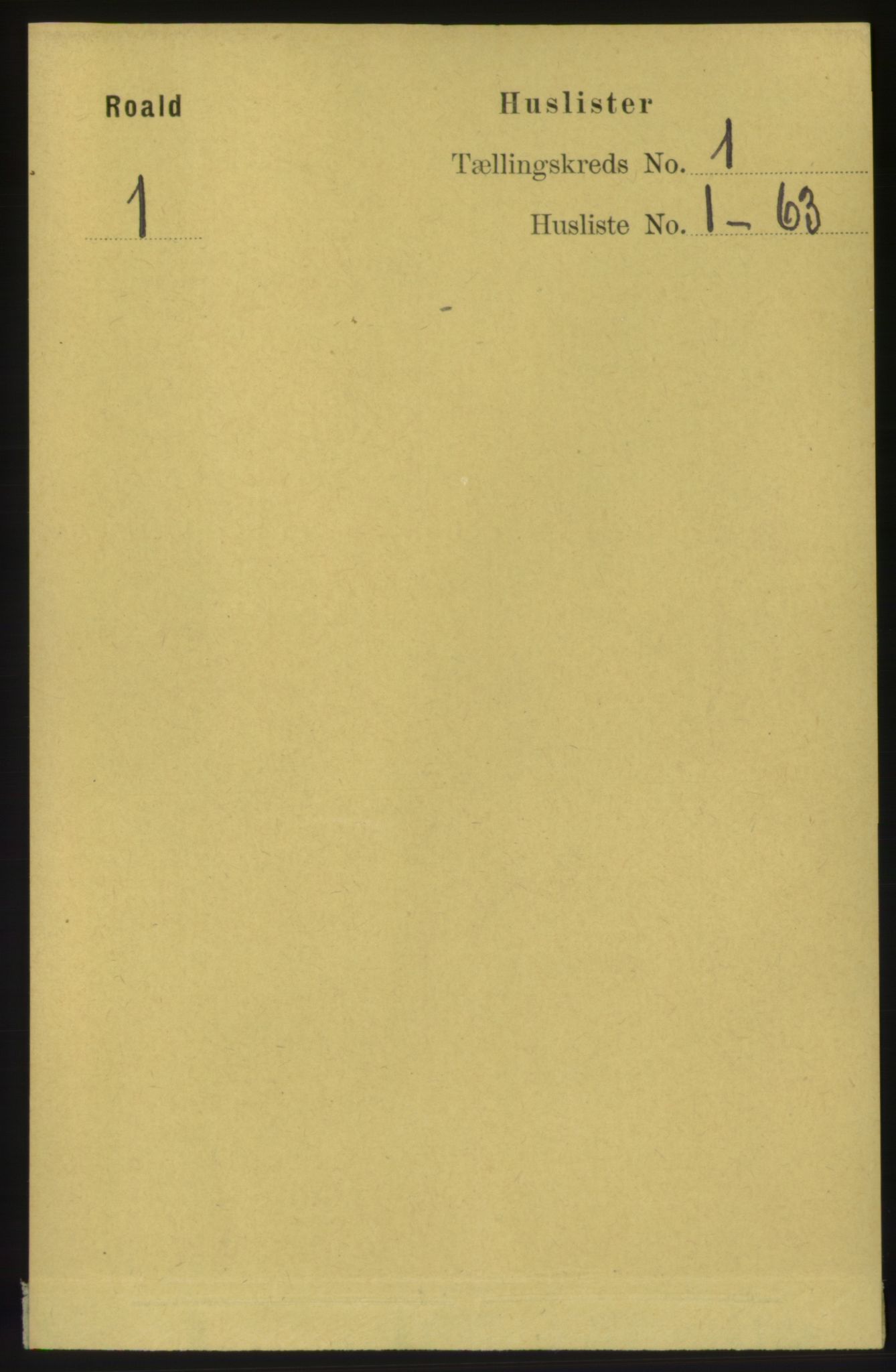 RA, Folketelling 1891 for 1533 Roald herred, 1891, s. 9