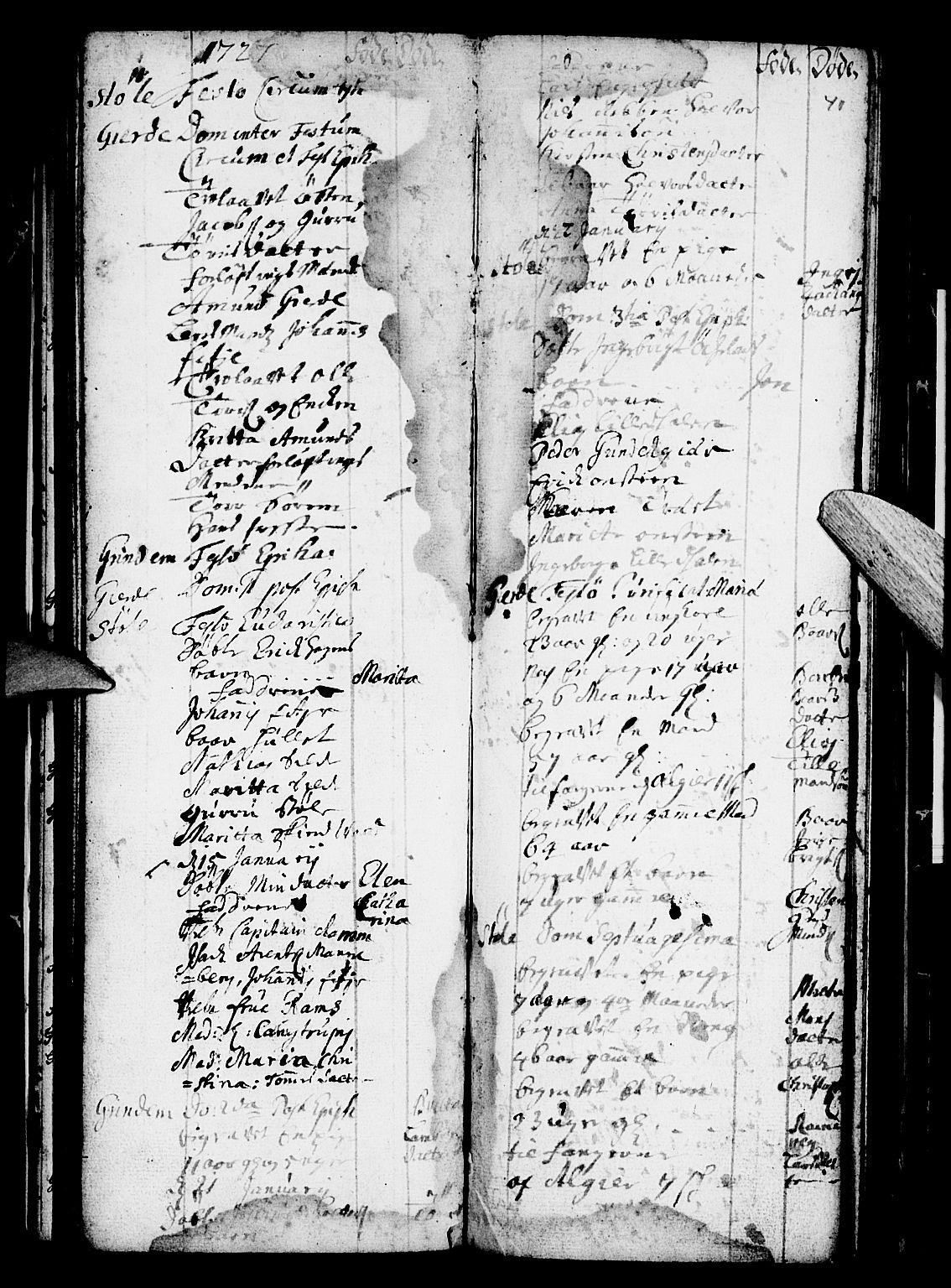 Etne sokneprestembete, AV/SAB-A-75001/H/Haa: Ministerialbok nr. A 1, 1715-1741, s. 40