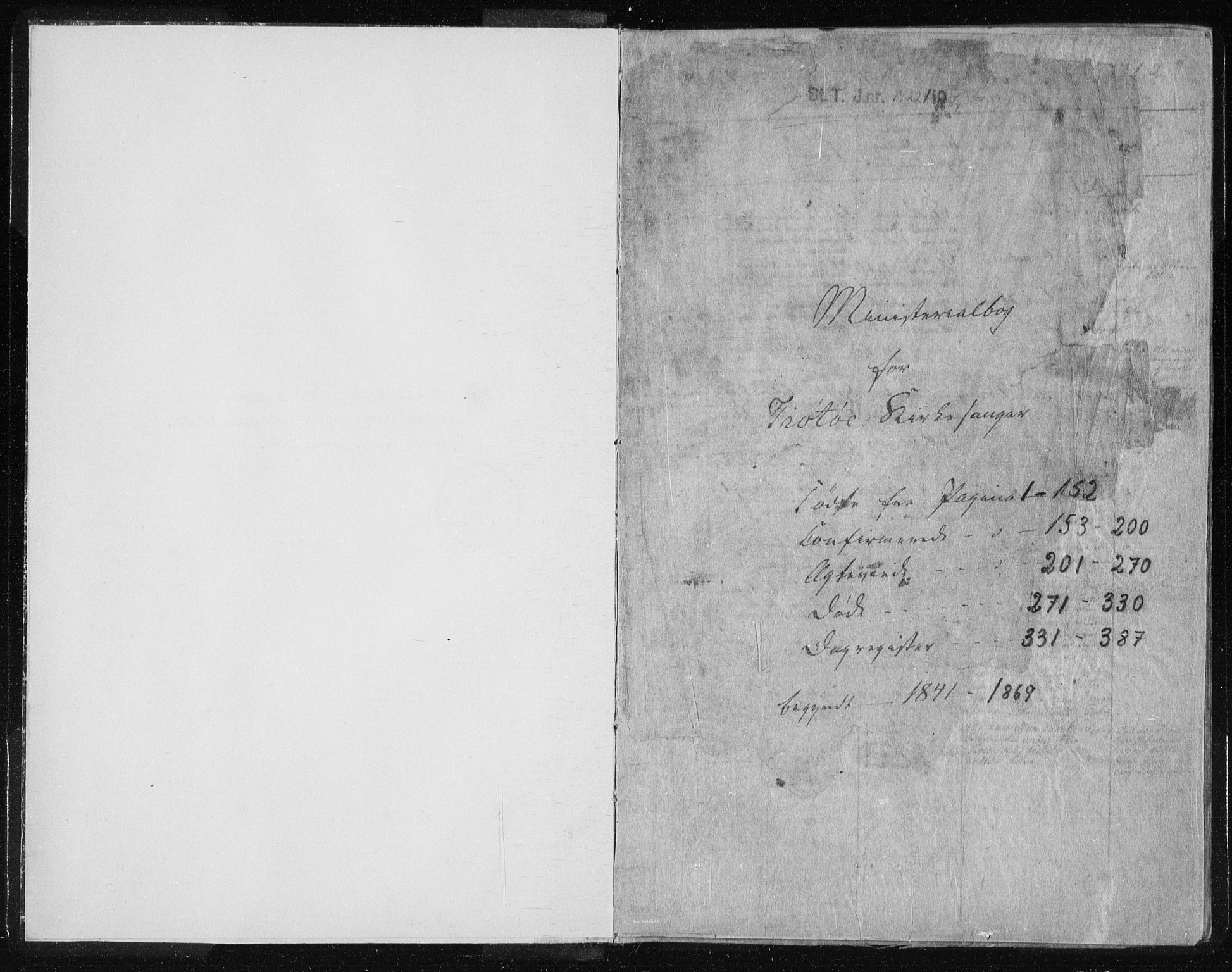 Ministerialprotokoller, klokkerbøker og fødselsregistre - Nordland, AV/SAT-A-1459/817/L0266: Klokkerbok nr. 817C01, 1841-1869