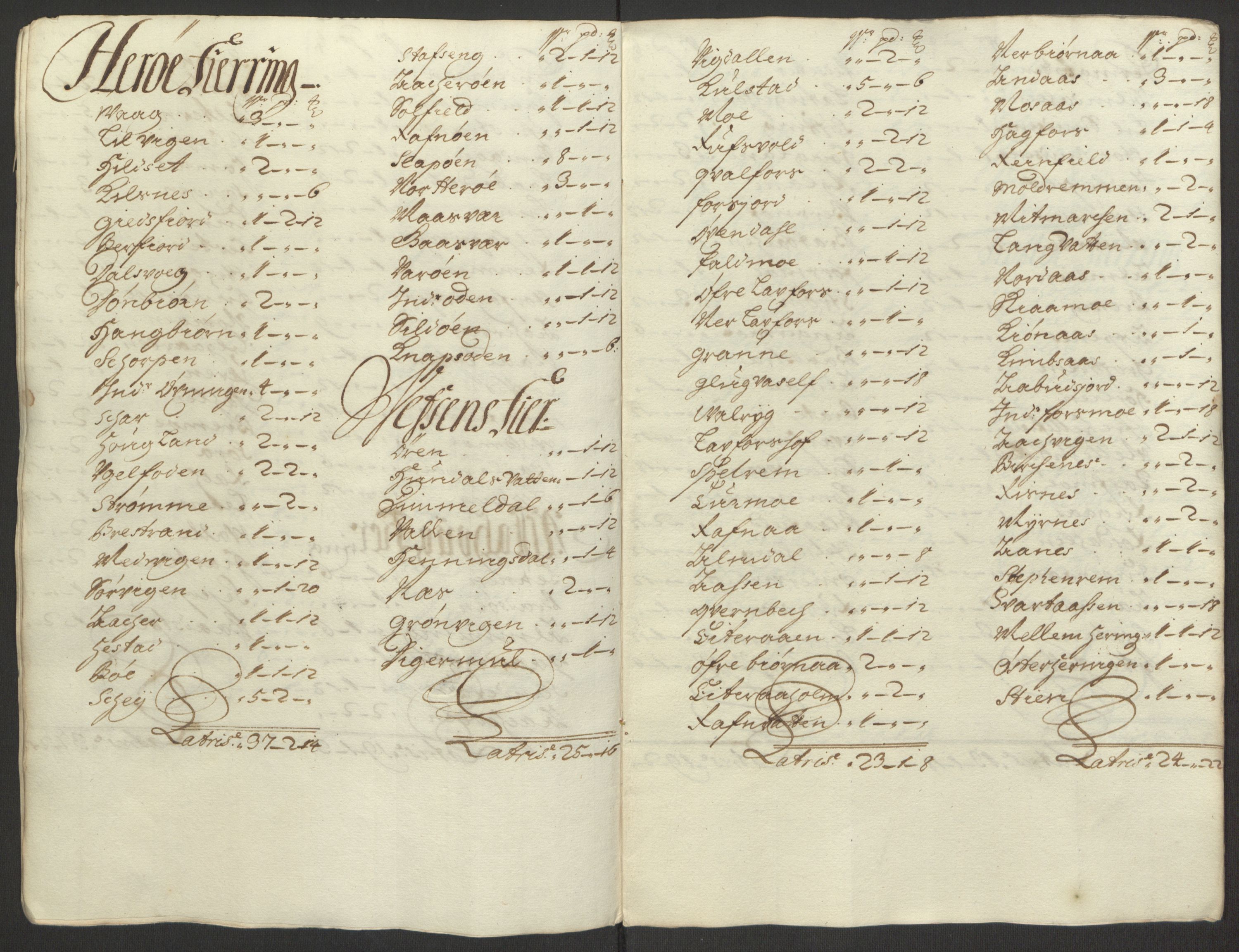 Rentekammeret inntil 1814, Reviderte regnskaper, Fogderegnskap, AV/RA-EA-4092/R65/L4505: Fogderegnskap Helgeland, 1693-1696, s. 246