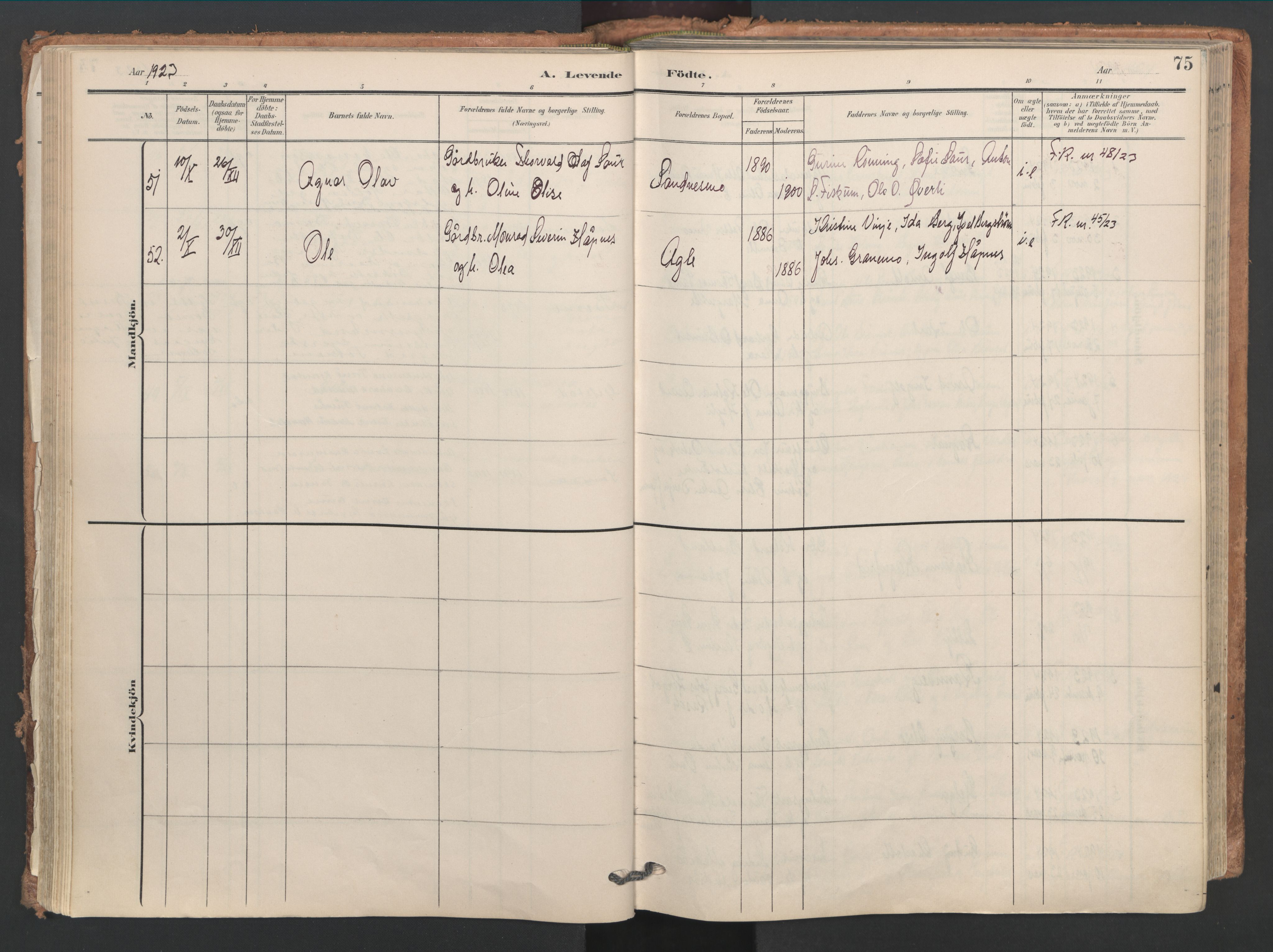 Ministerialprotokoller, klokkerbøker og fødselsregistre - Nord-Trøndelag, AV/SAT-A-1458/749/L0477: Ministerialbok nr. 749A11, 1902-1927, s. 75