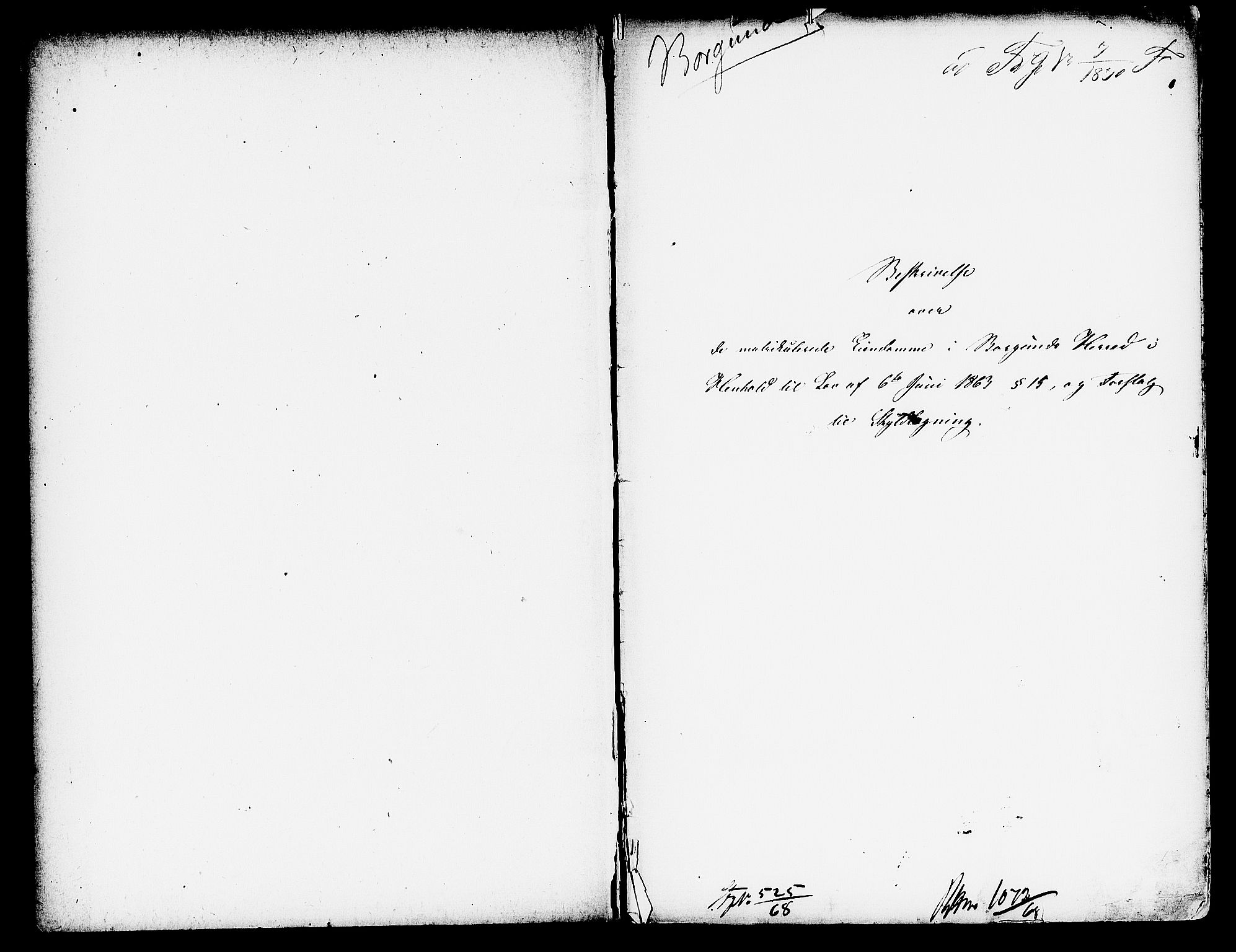 Matrikkelrevisjonen av 1863, RA/S-1530/F/Fe/L0290: Borgund (Giske), 1863