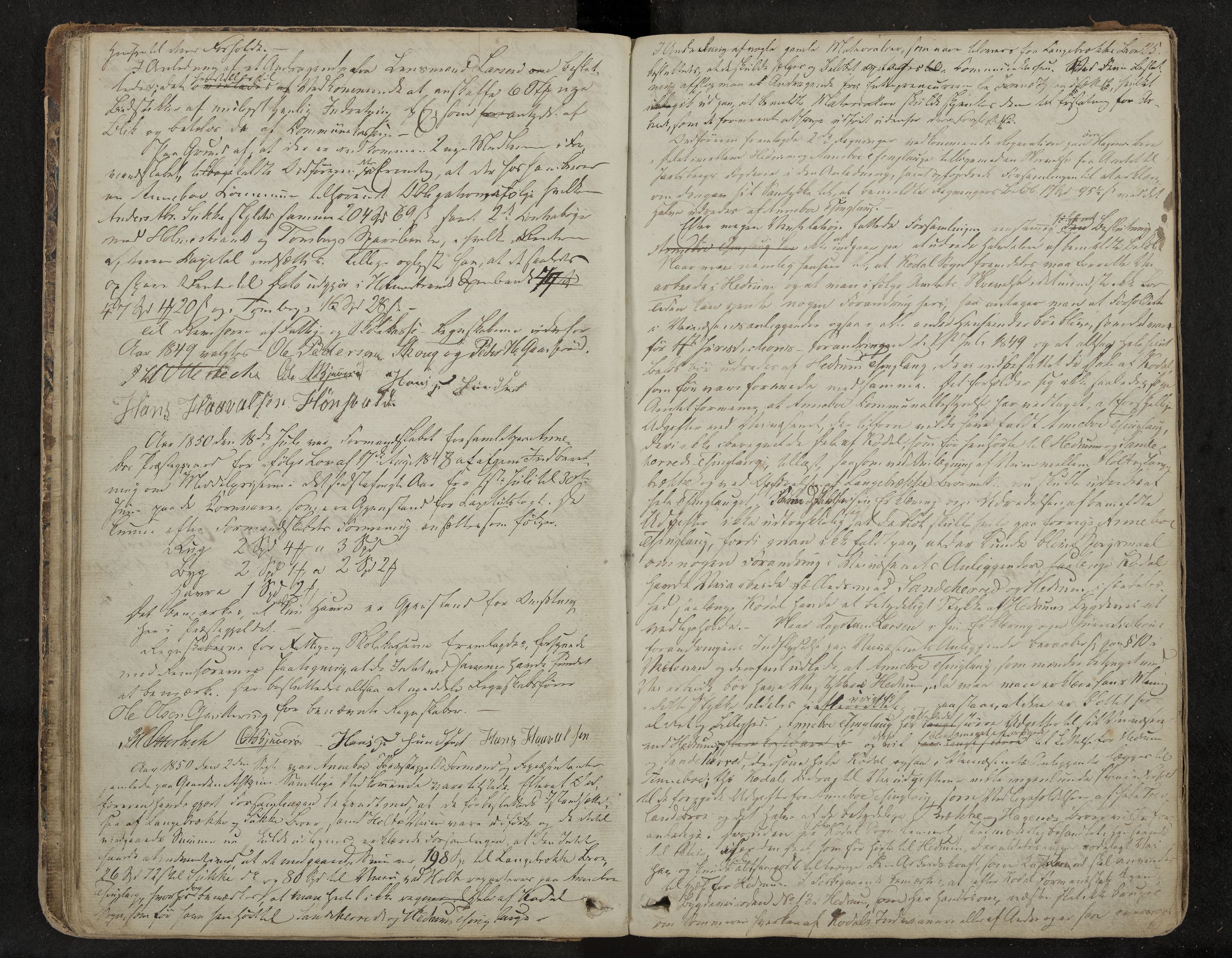 Andebu formannskap og sentraladministrasjon, IKAK/0719021-1/A/Aa/L0001: Møtebok med register, 1837-1869, s. 25