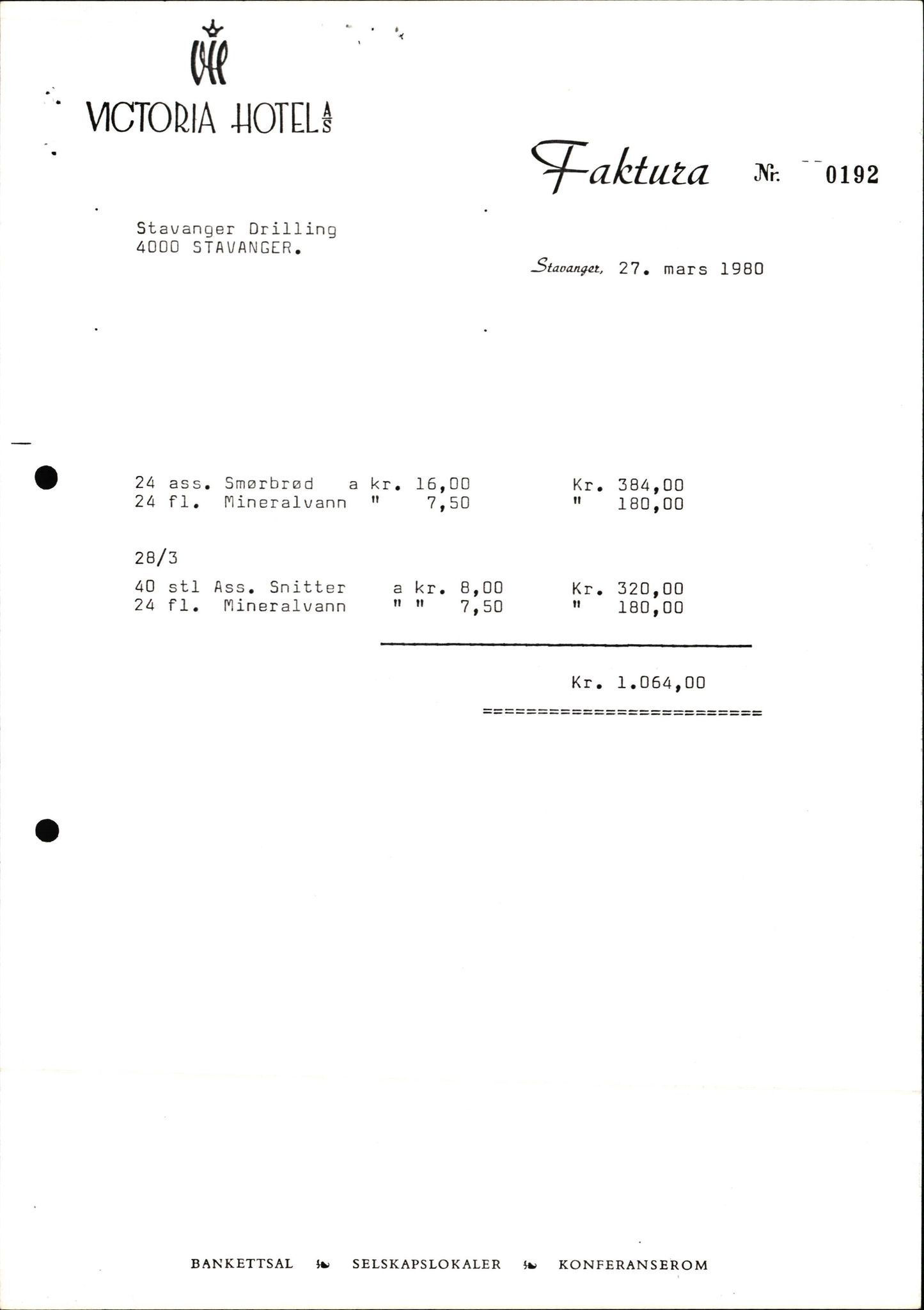 Pa 1503 - Stavanger Drilling AS, AV/SAST-A-101906/2/E/Eb/Eba/L0029: Sak og korrespondanse, 1980