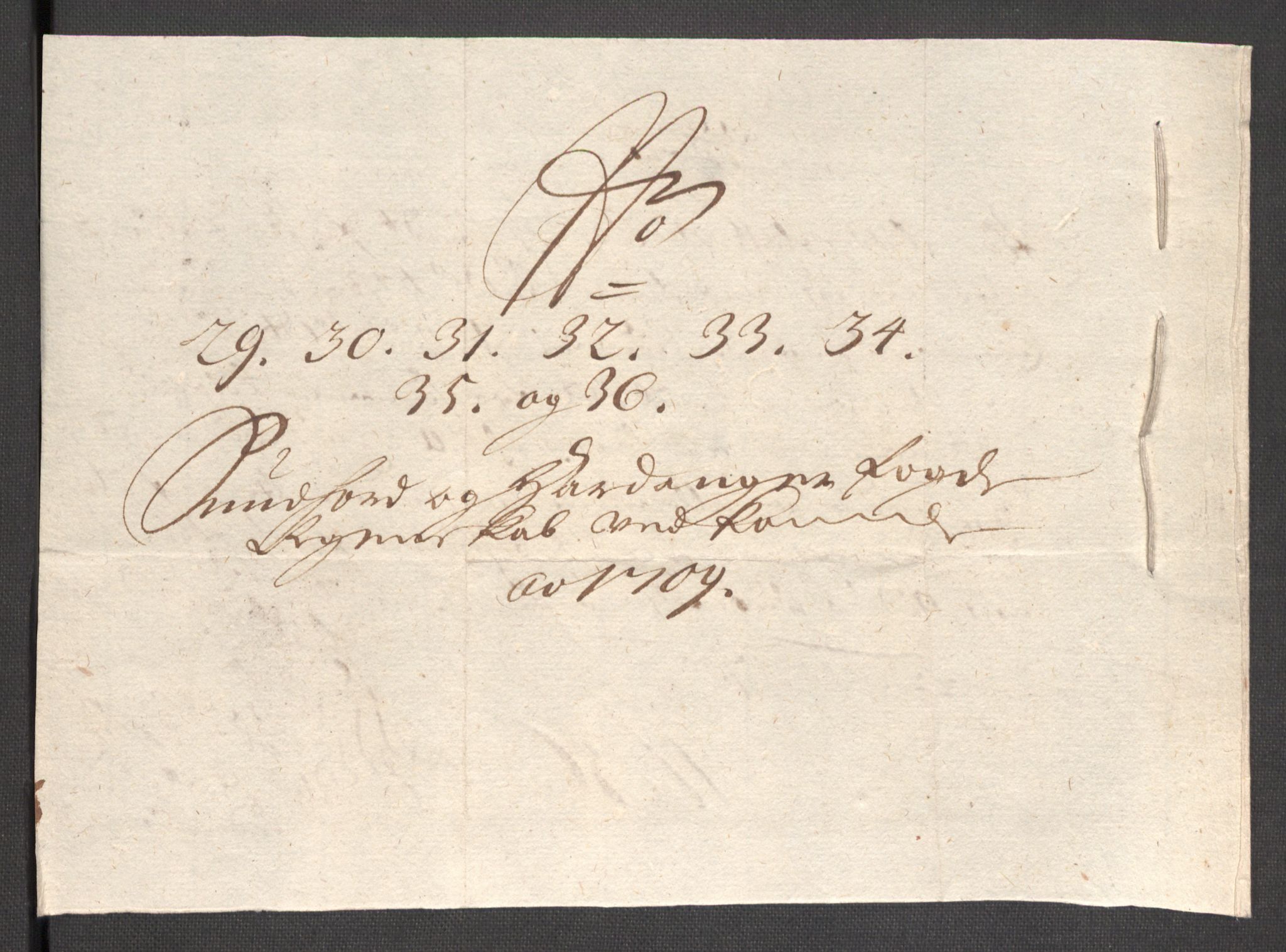 Rentekammeret inntil 1814, Reviderte regnskaper, Fogderegnskap, AV/RA-EA-4092/R48/L2986: Fogderegnskap Sunnhordland og Hardanger, 1709-1710, s. 223