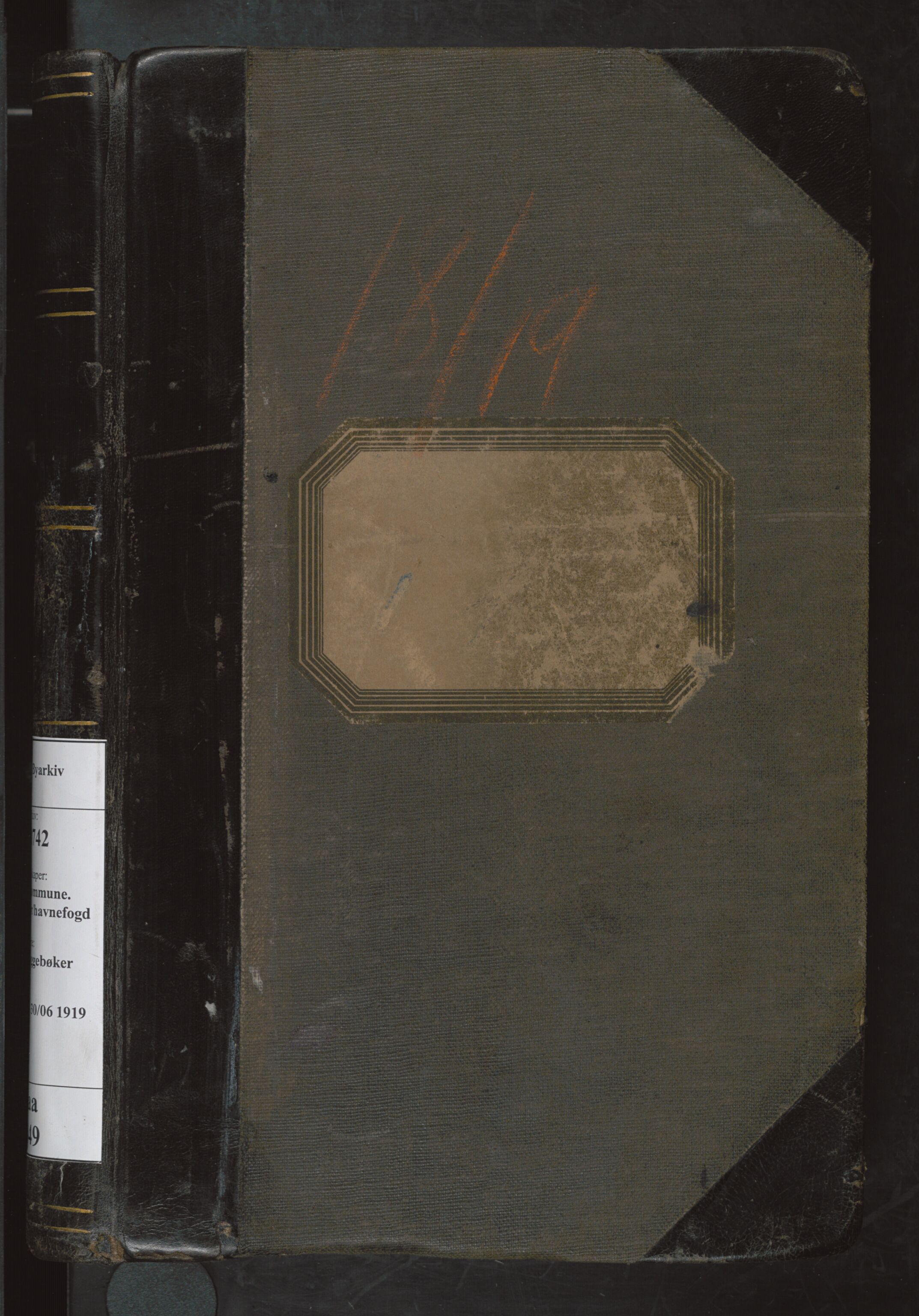 Bergen kommune. Havnekontor/havnefogd, BBA/A-0742/H/Ha/Haa/L0049: Bryggebok, 1918-1919