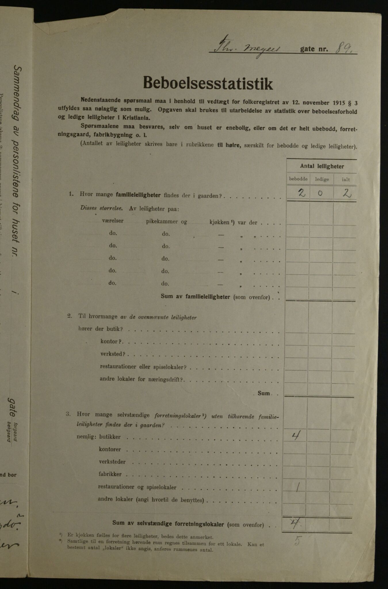 OBA, Kommunal folketelling 1.12.1923 for Kristiania, 1923, s. 122997