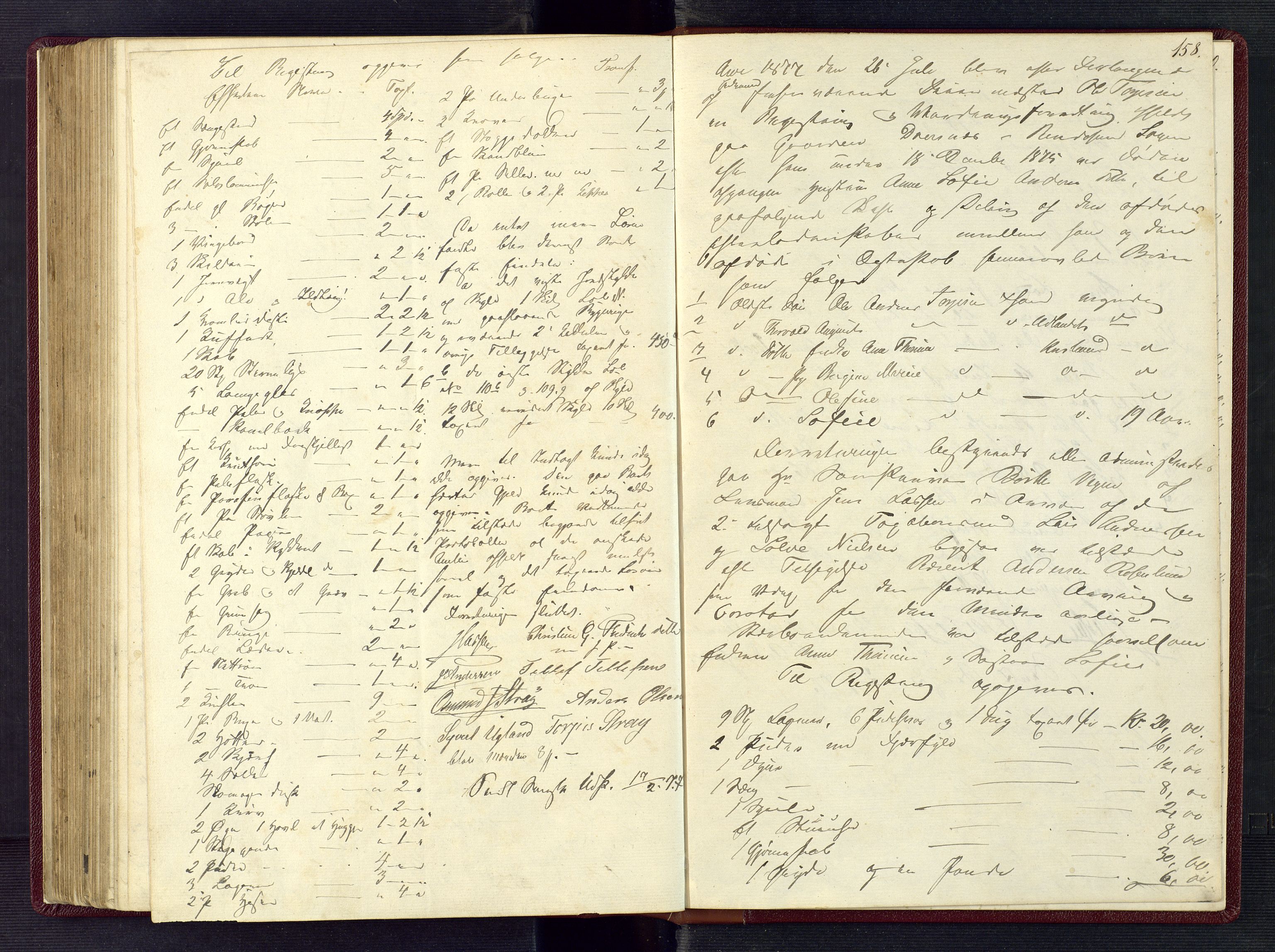 Torridal sorenskriveri, AV/SAK-1221-0012/H/Hc/L0002: Skifteregistreringsprotokoll Oddernes, Randesund, Vennesla nr. 2, 1865-1878, s. 158
