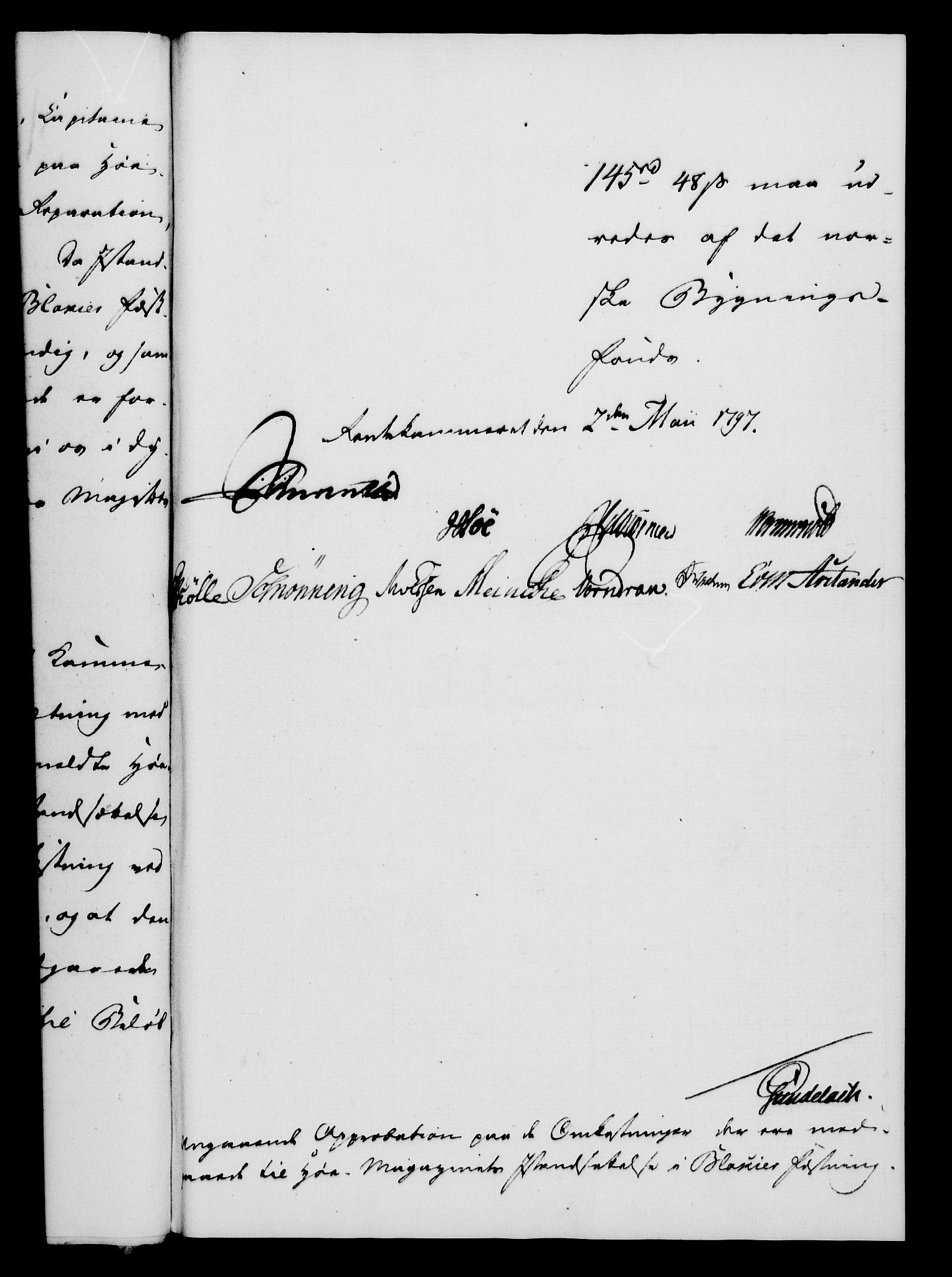 Rentekammeret, Kammerkanselliet, RA/EA-3111/G/Gf/Gfa/L0079: Norsk relasjons- og resolusjonsprotokoll (merket RK 52.79), 1797, s. 152