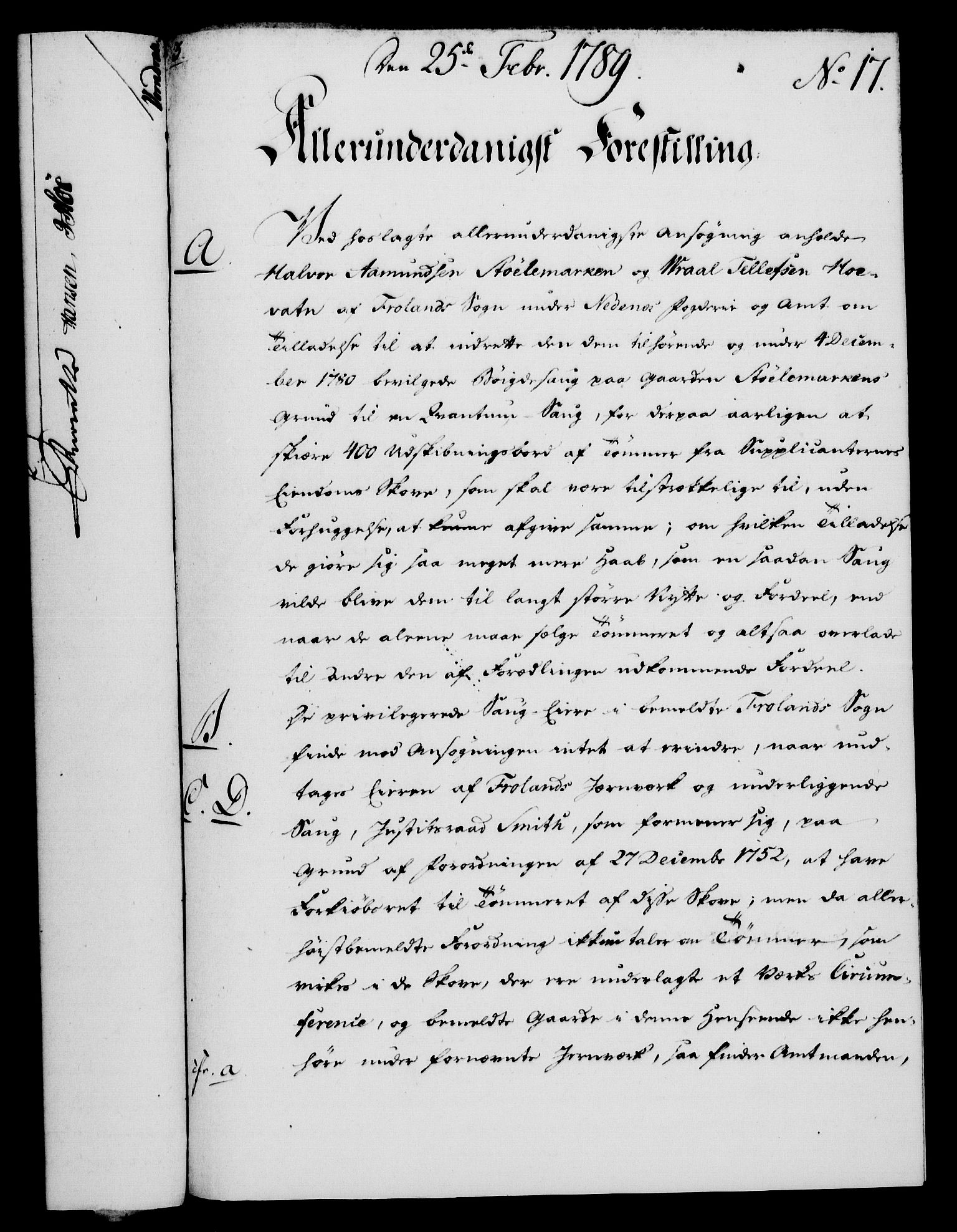 Rentekammeret, Kammerkanselliet, AV/RA-EA-3111/G/Gf/Gfa/L0071: Norsk relasjons- og resolusjonsprotokoll (merket RK 52.71), 1789, s. 125
