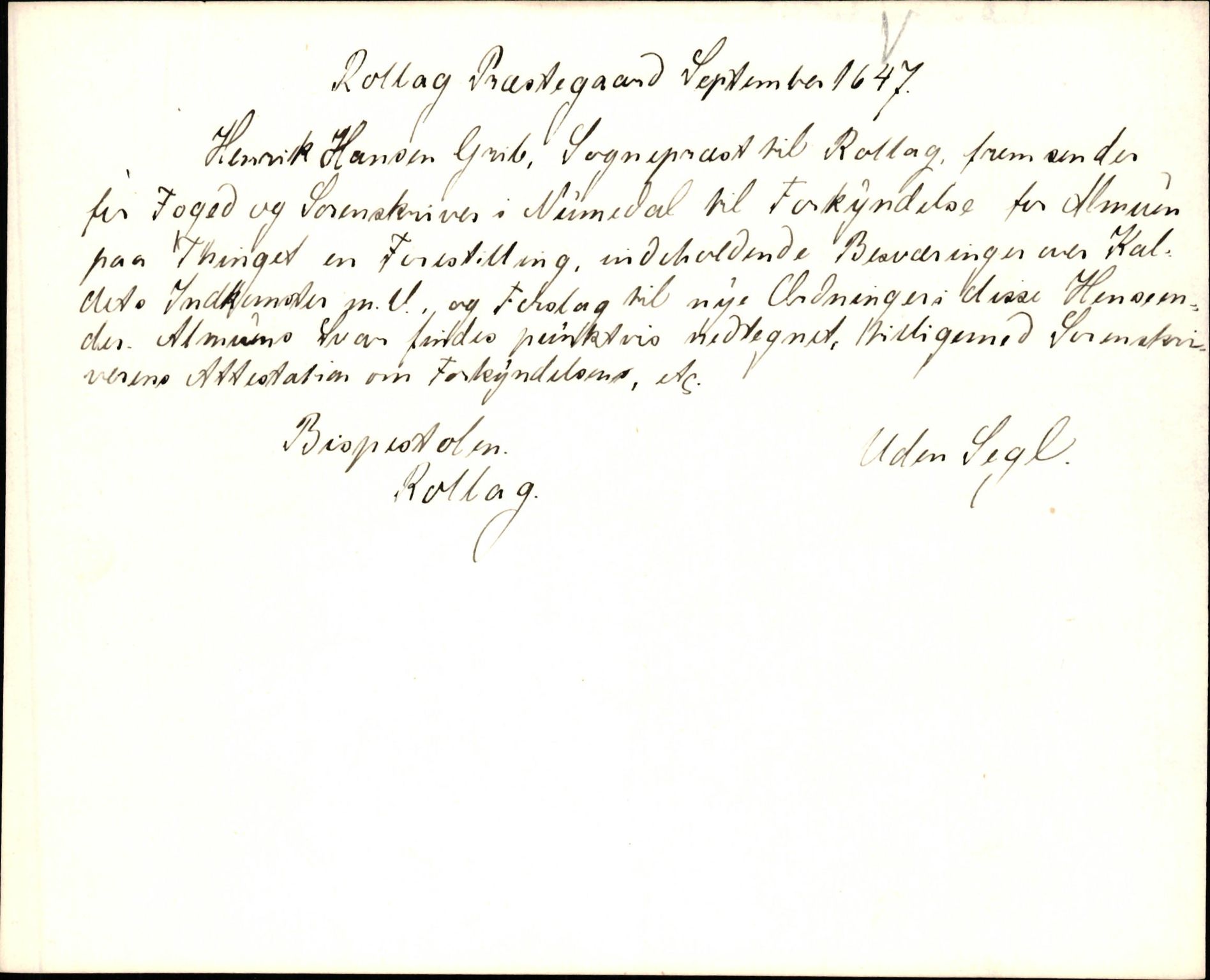 Riksarkivets diplomsamling, AV/RA-EA-5965/F35/F35k/L0002: Regestsedler: Prestearkiver fra Hedmark, Oppland, Buskerud og Vestfold, s. 311