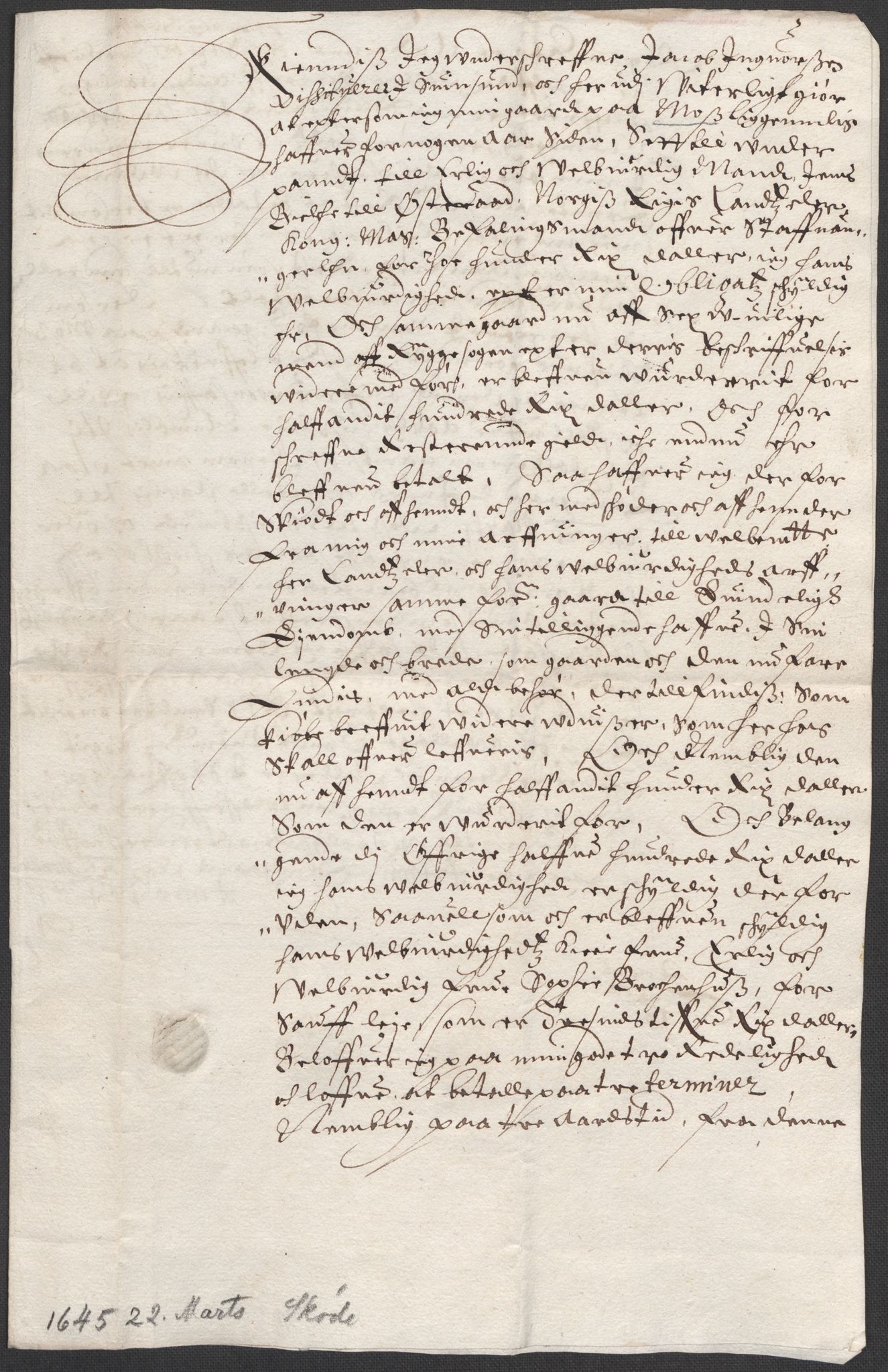 Riksarkivets diplomsamling, AV/RA-EA-5965/F12/L0006: Pk. 7 (III), 1589-1716, s. 117