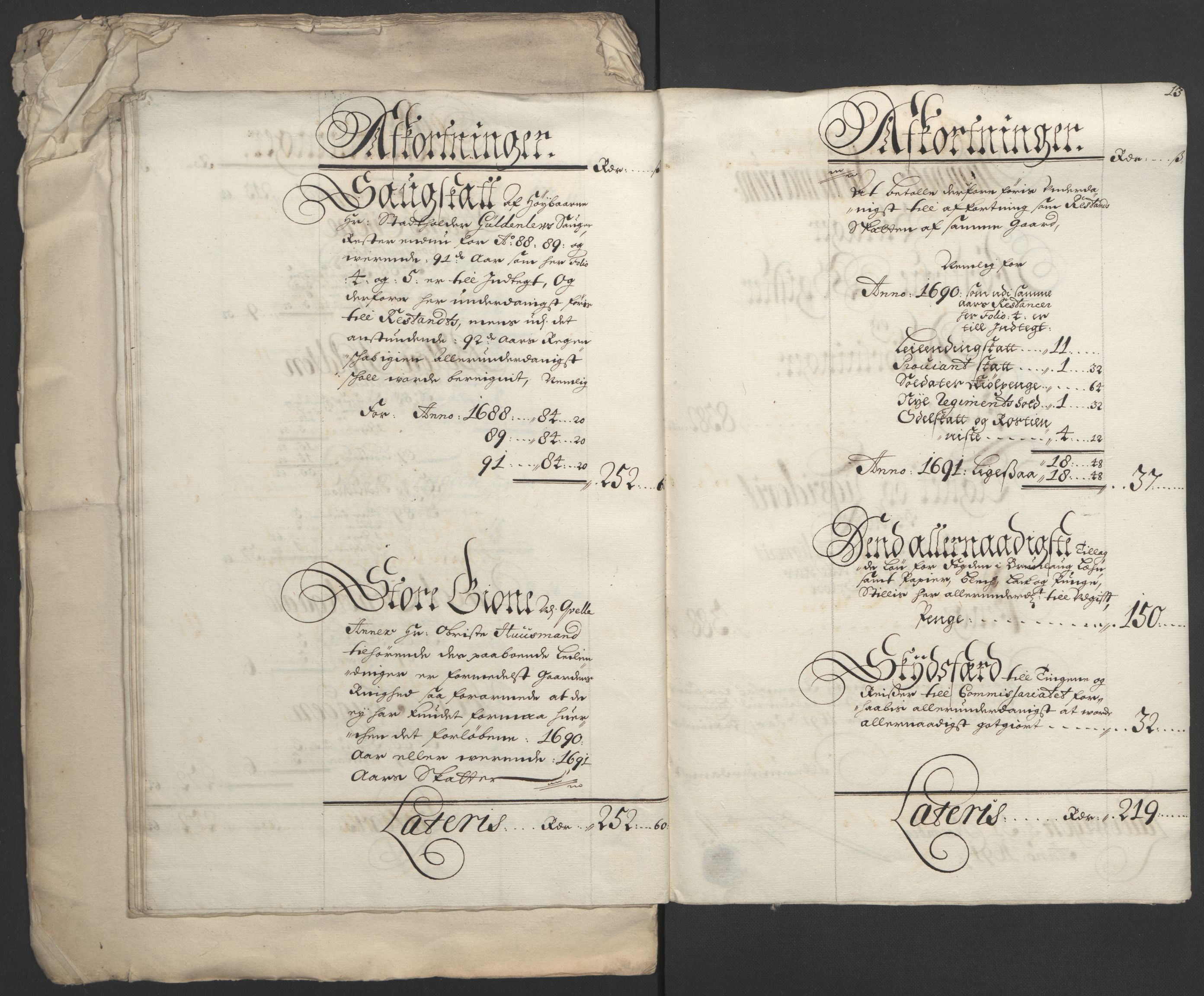 Rentekammeret inntil 1814, Reviderte regnskaper, Fogderegnskap, AV/RA-EA-4092/R33/L1973: Fogderegnskap Larvik grevskap, 1692, s. 39