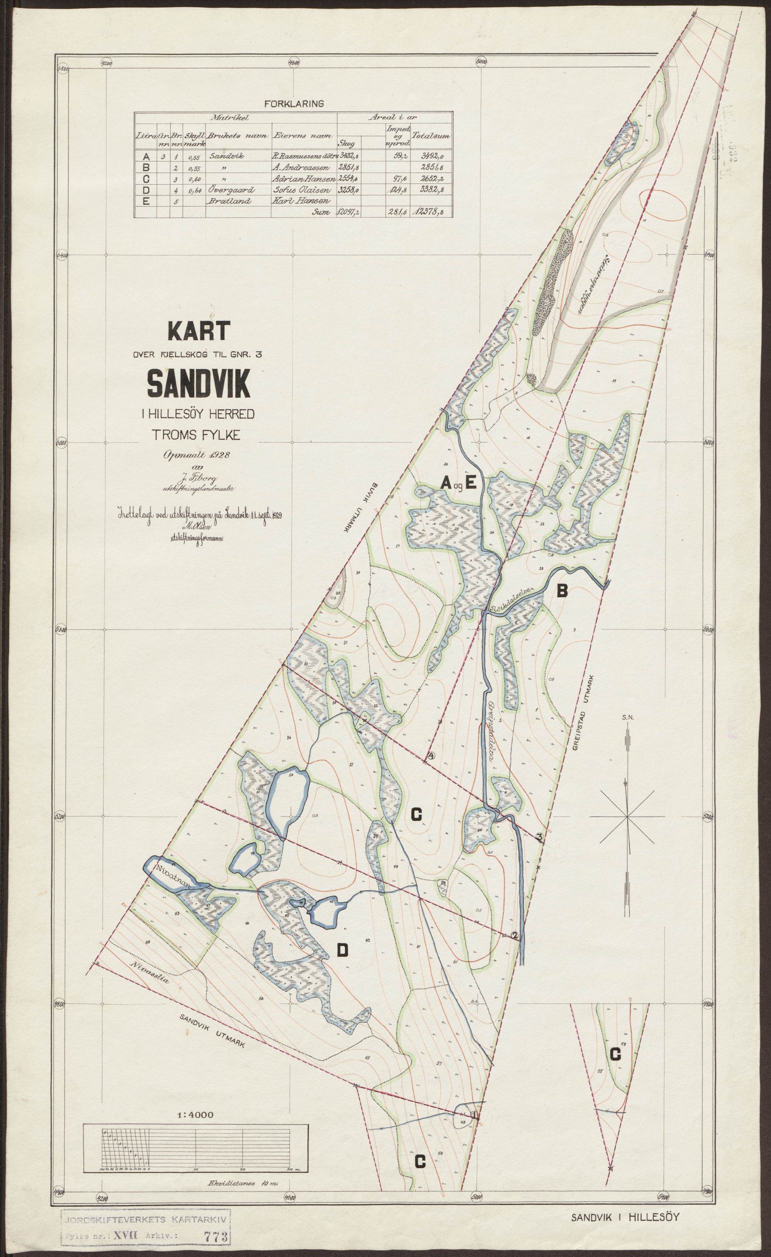 Jordskifteverkets kartarkiv, AV/RA-S-3929/T, 1859-1988, s. 909